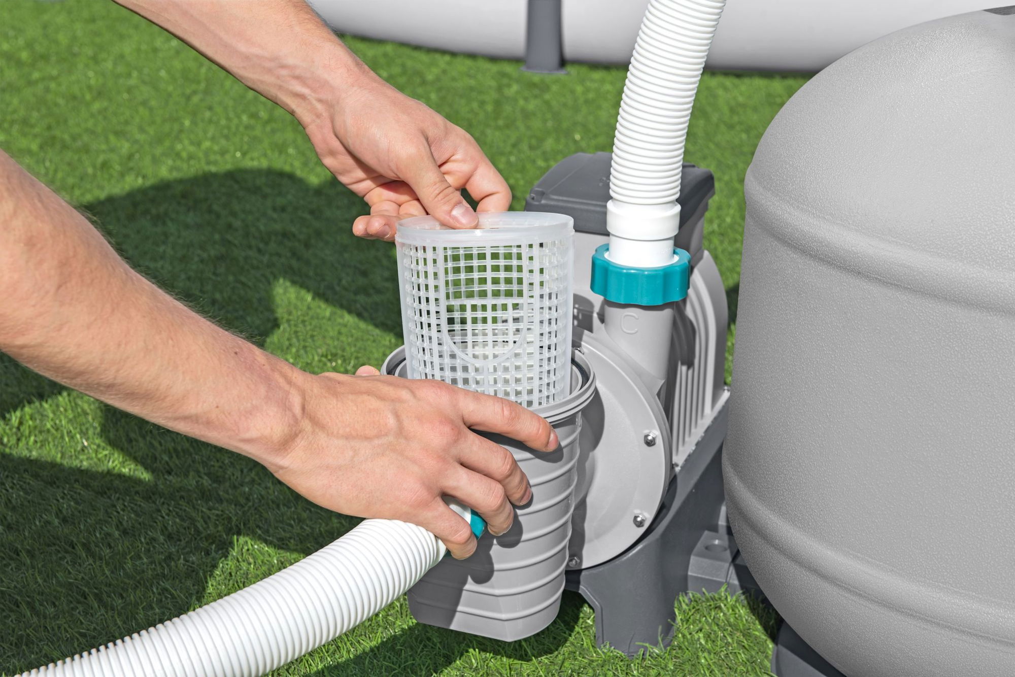 Sandfilteranlage mit Zeitschaltuhr 11.355 lh für große Pools Sandfilteranlage mit Zeitschaltuhr 11.355 lh für große Pools