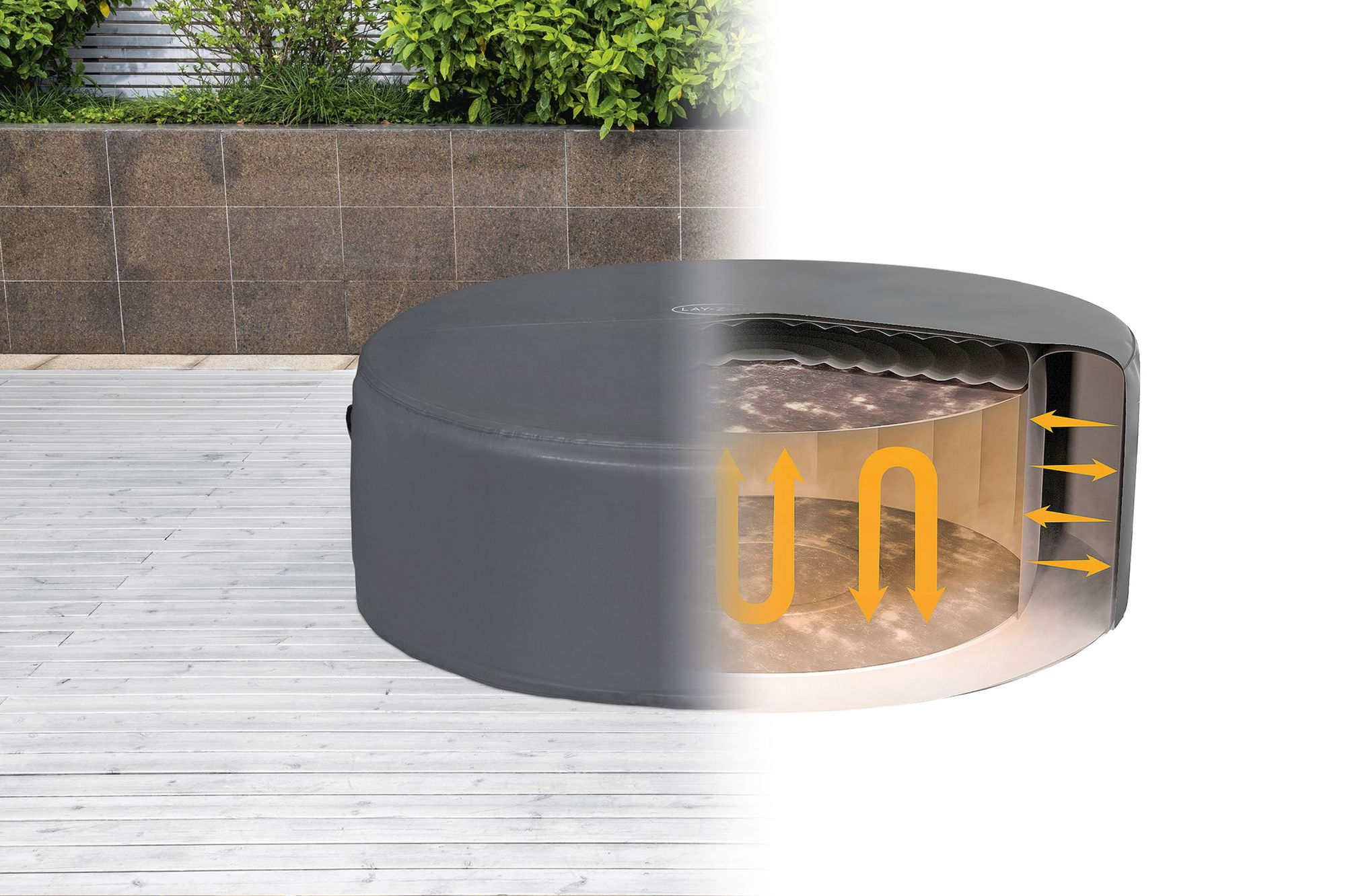 LAY-Z-SPA Abdeckung EnergySense Plus Thermo 180 x 66 cm rund