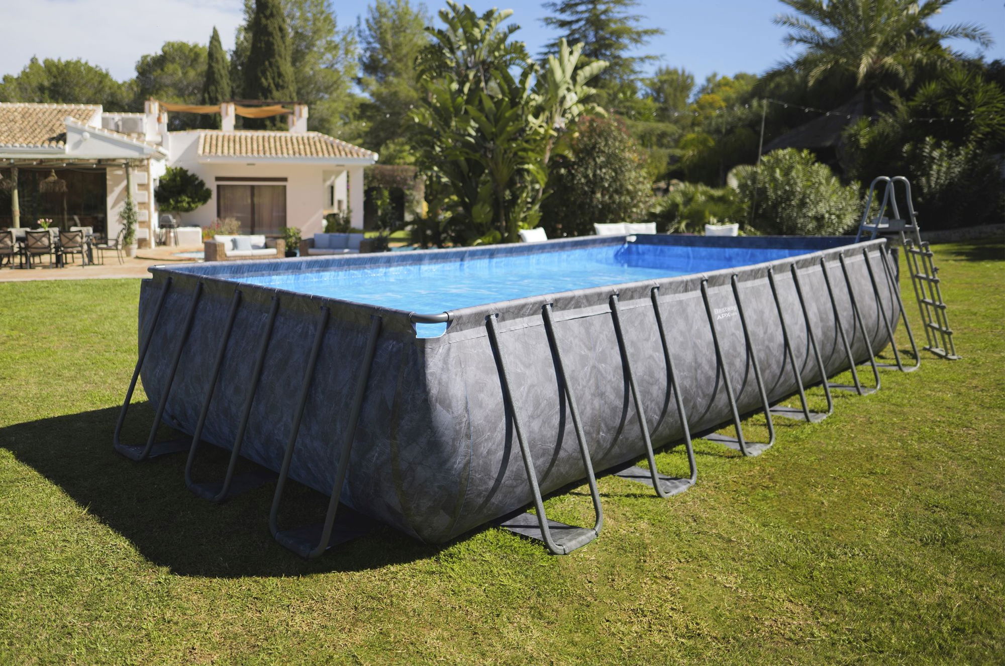 Bestway APX365 winterfestes Frame Pool Komplett-Set 732 x 366 x 132 cm