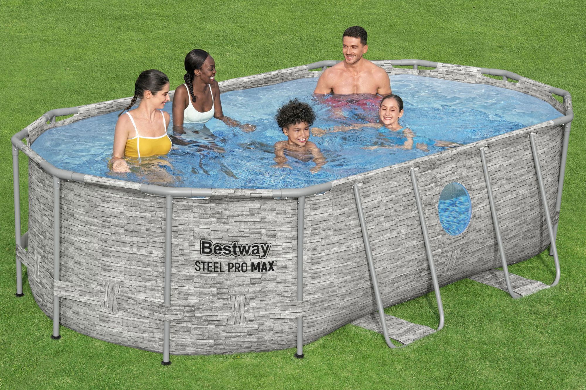 Bestway Steel Pro MAX Splashview Frame Pool Set 427 x 250 x 100 cm Bestway Steel Pro MAX Splashview Frame Pool Set 427 x 250 x 100 cm