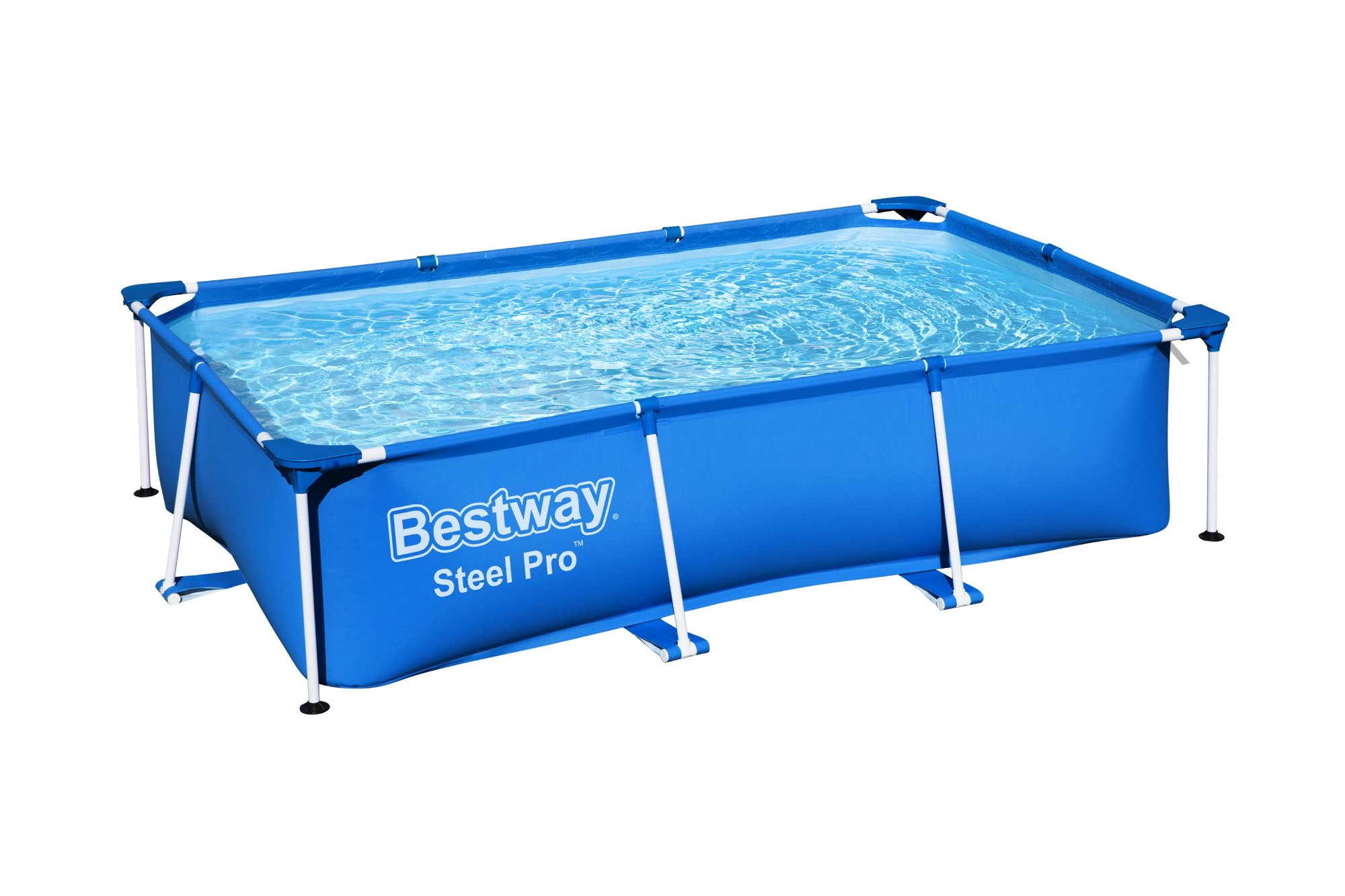 Bestway Pool Steel Pro, eckig, blau, ohne Zubehör 259 x 170 x 61 cm SW:10010.1