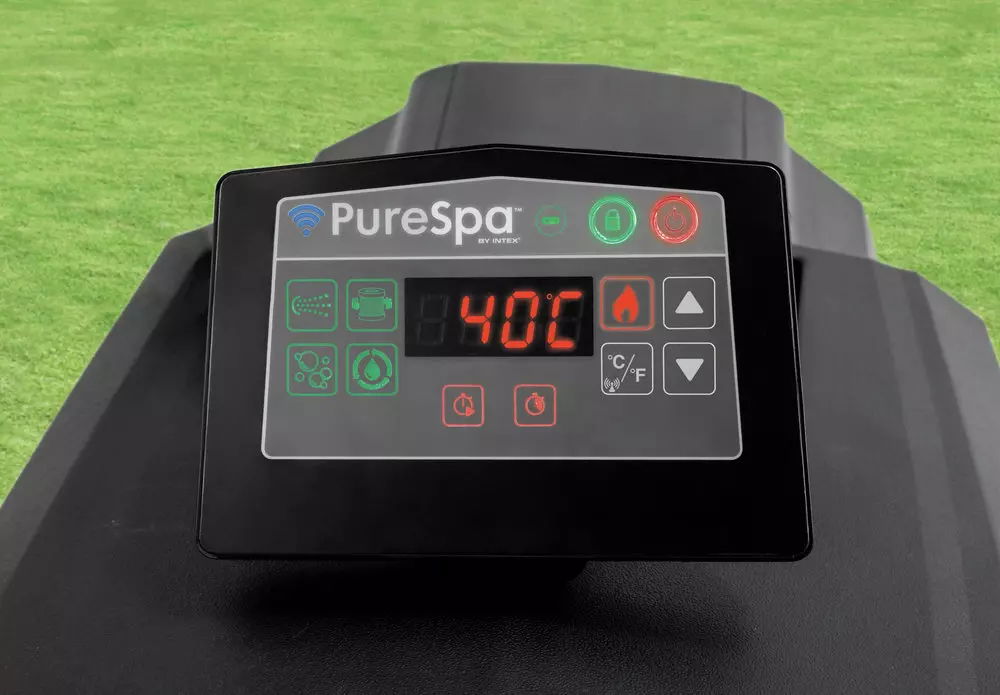 PureSpa Jet Bubble Deluxe Octagon mit Salzwassersystem, Ø 201 cm IN-128458