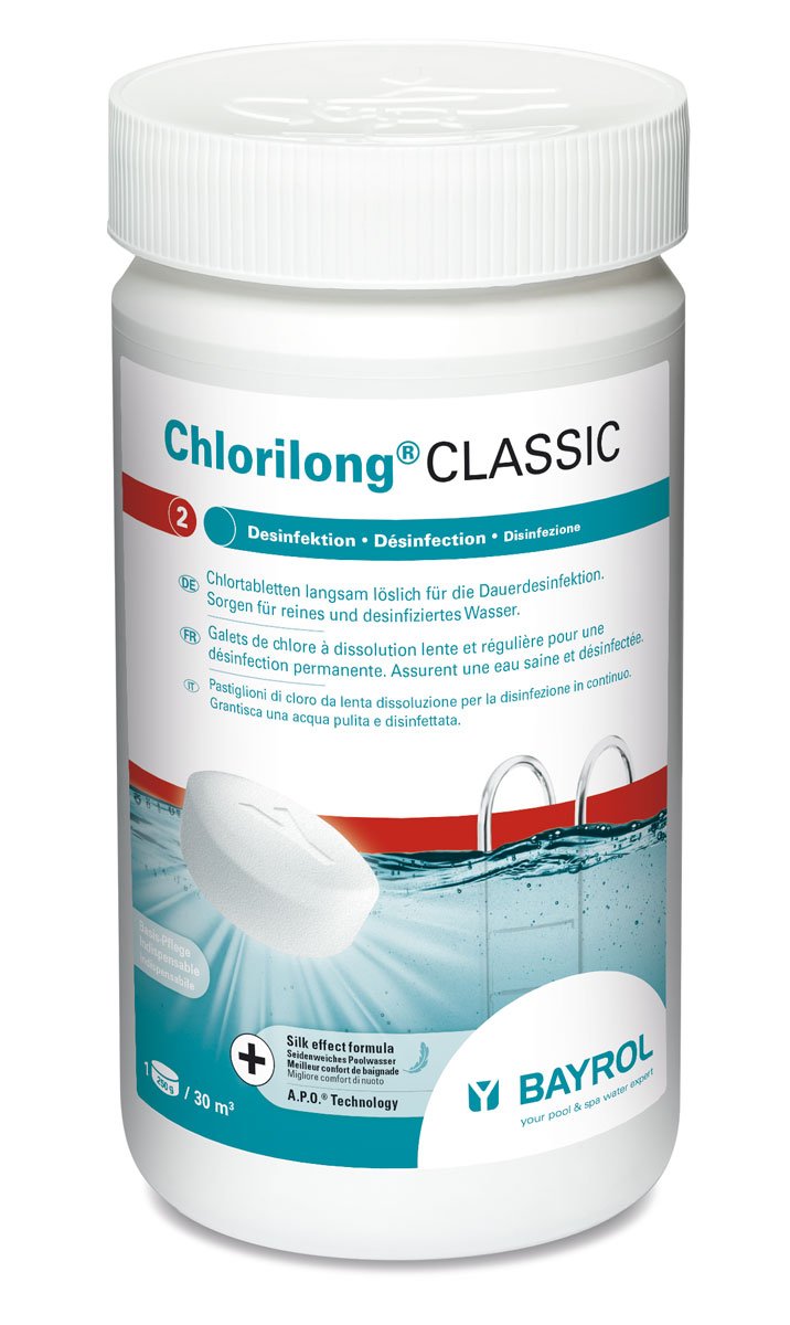 Bayrol Chlorilong Classic Chlortablette langsam löslich, Poolpflege Chlorilong-Classic-Taps_M