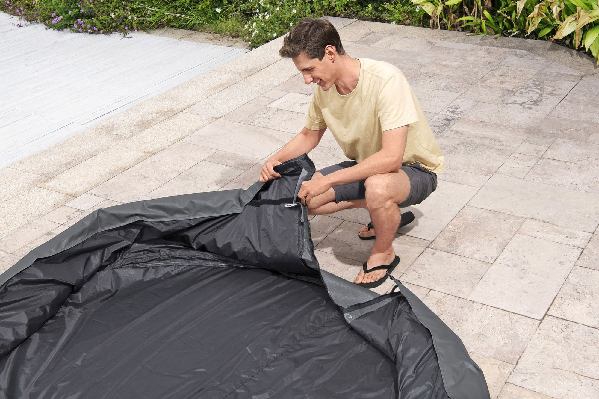 LAY-Z-SPA Abdeckung EnergySense Plus Thermo 201 x 201 cm eckig