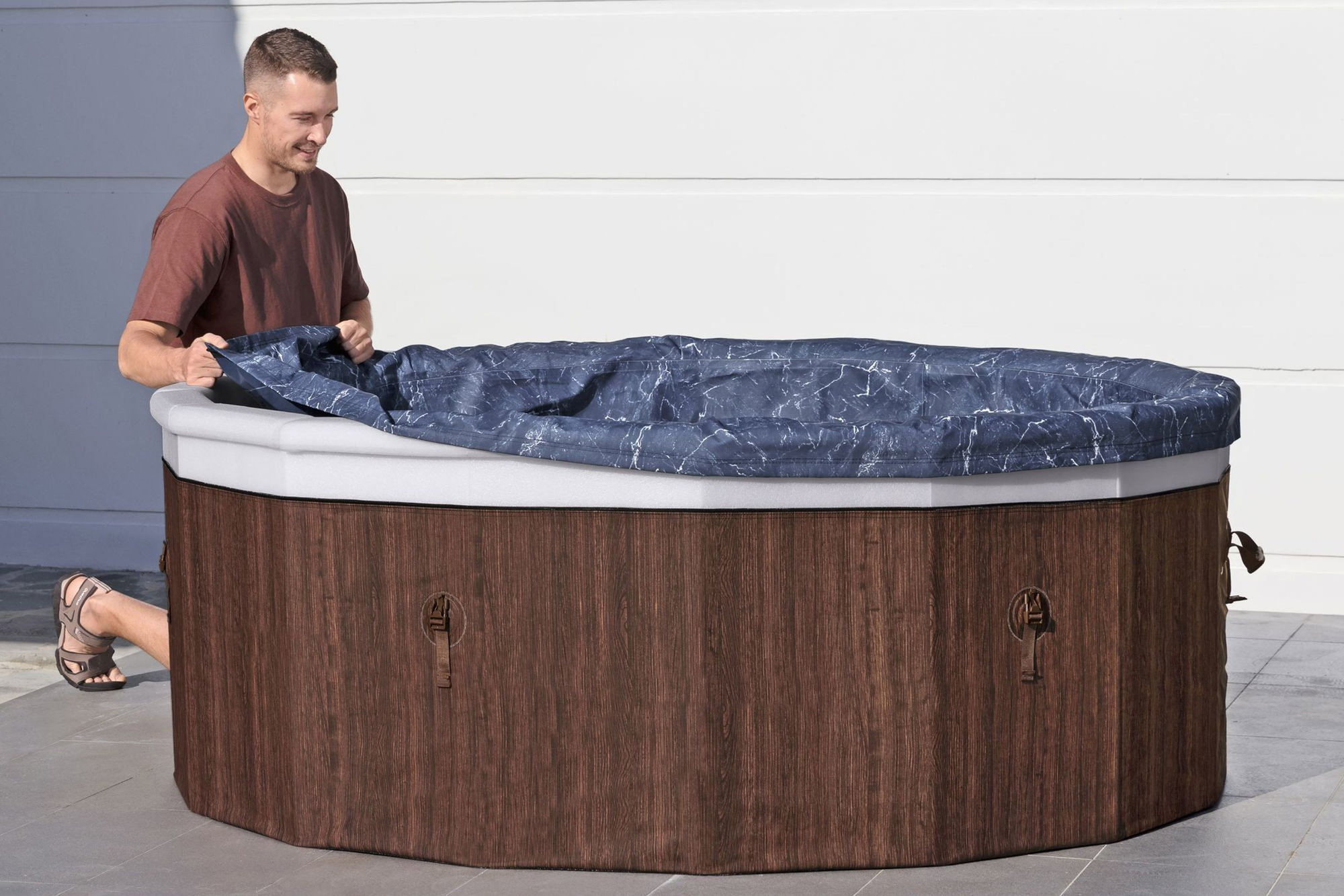 Bestway LAY-Z-SPA Toronto AirJet Whirlpool 7 Personen Ø 190 x 70 cm