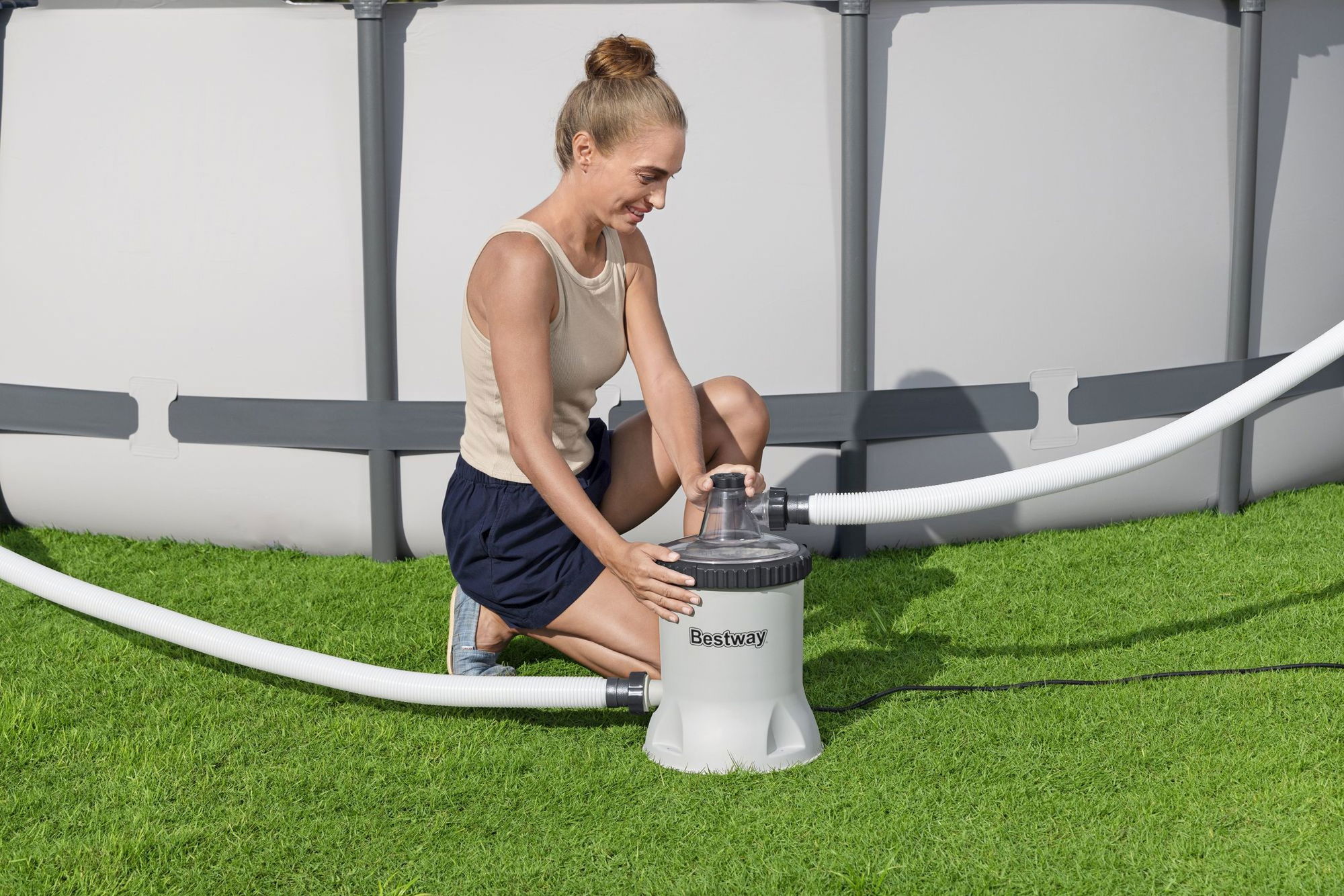 Bestway Polysphere Filterpumpe 5.678 lh, 110 W für Aufstellpools