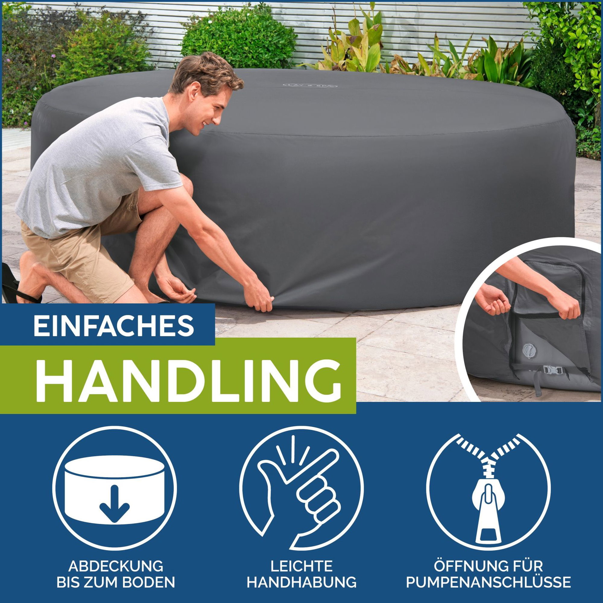 LAY-Z-SPA Abdeckung EnergySense Plus Thermo 236 x 71 cm rund LAY-Z-SPA Abdeckung EnergySense Plus Thermo 236 x 71 cm rund