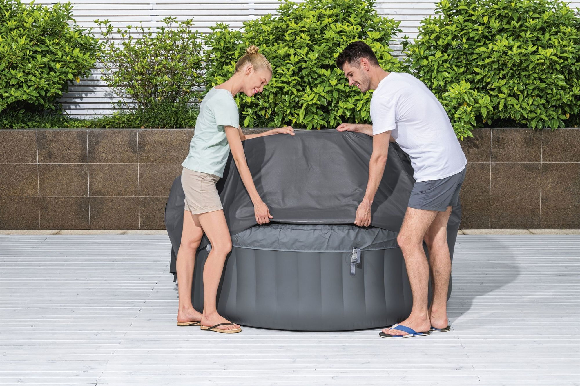 LAY-Z-SPA Abdeckung EnergySense Plus Thermo 180 x 66 cm rund