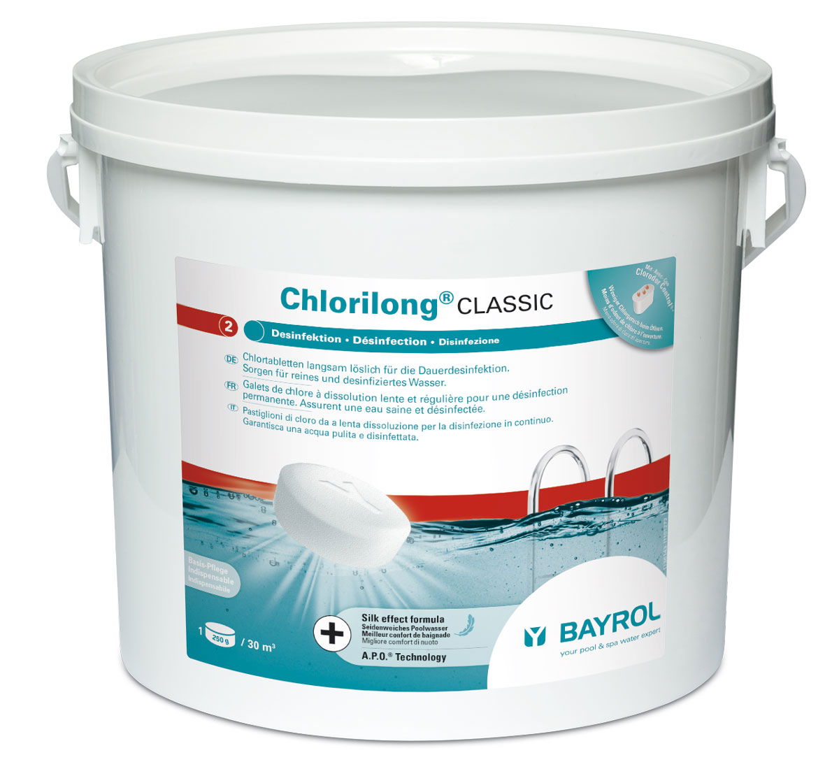 Bayrol Chlorilong Classic Chlortablette 5 kg, langsam löslich, Poolpflege BY-1136143