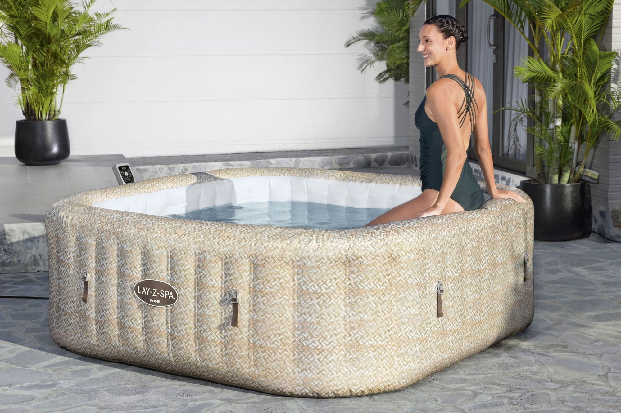 Bestway LAY-Z-SPA Rome AirJet Whirlpool 7 Personen 201 x 201 cm Bestway LAY-Z-SPA Rome AirJet Whirlpool 7 Personen 201 x 201 cm