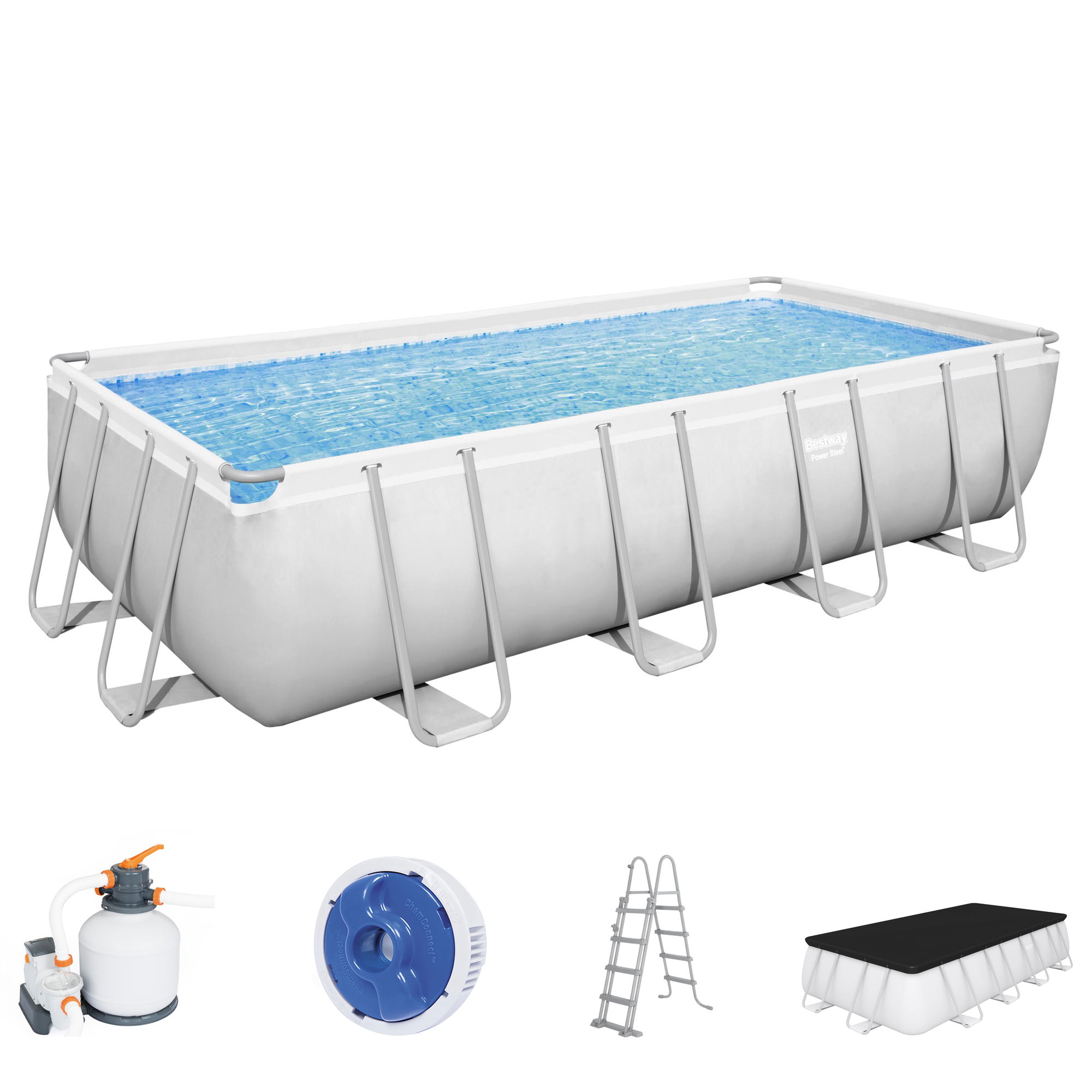 Bestway Pool Komplett-Set Power Steel mit Sandfilteranlage, 549 x 274 x 122 cm 56466_22