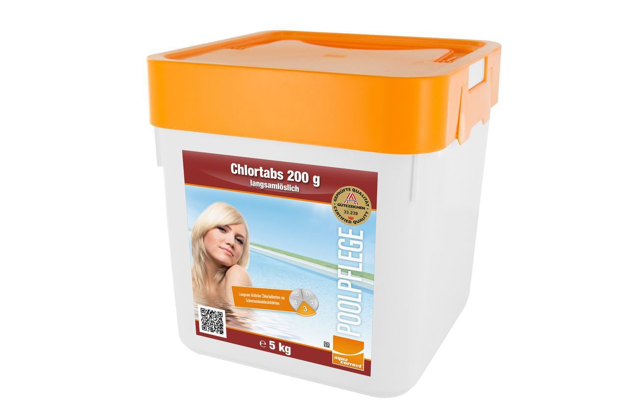 Chlortabs 200g, langsam löslich, Chlortablette, Poolpflege Chlortabs_200g_langsam_M