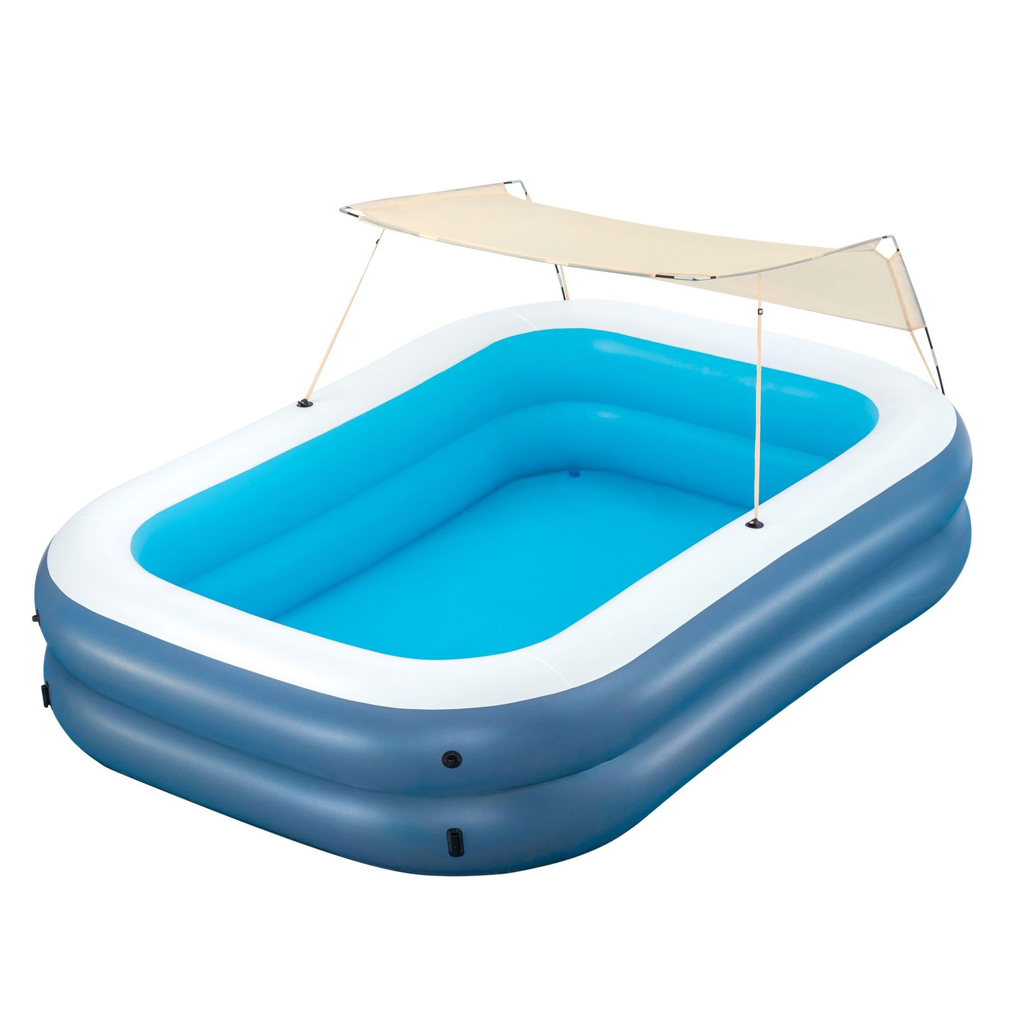 Bestway Family Pool Summer Bliss mit Sonnenschutzdach 254x178x140 cm