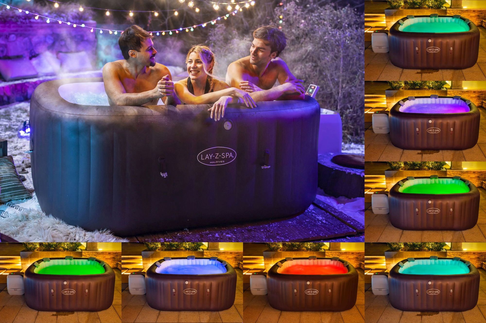 Bestway LAY-Z-SPA Maldives HydroJet Pro Whirlpool 7 Personen