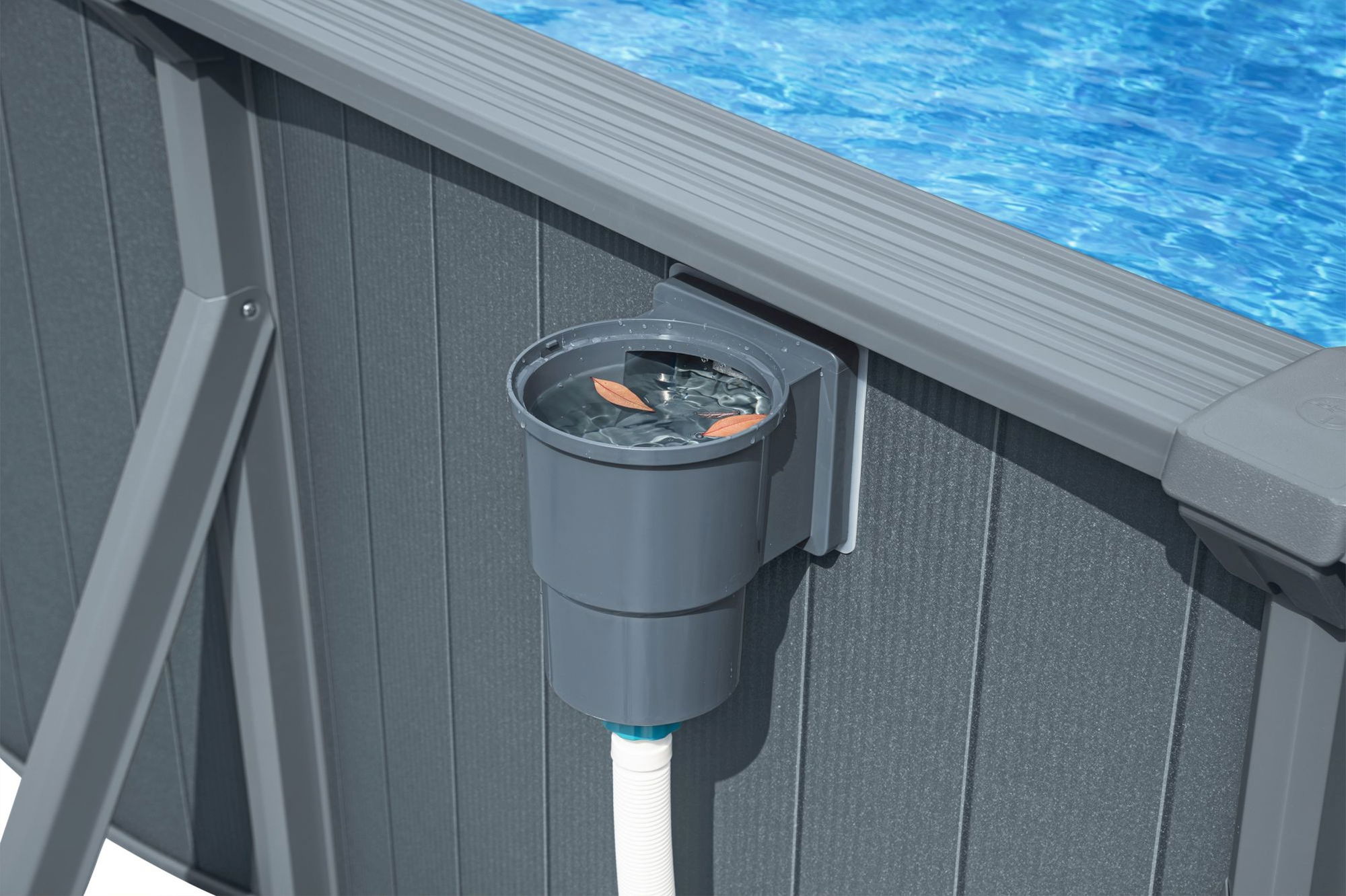 Bestway Hydrium Stahlwandpool Komplett-Set 732 x 366 x 132 cm oval