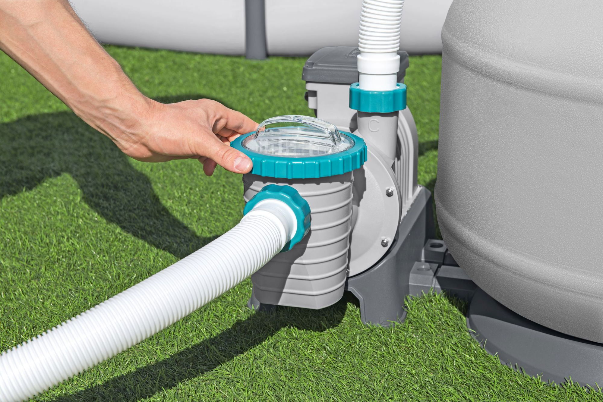 Sandfilteranlage mit Zeitschaltuhr 11.355 lh für große Pools Sandfilteranlage mit Zeitschaltuhr 11.355 lh für große Pools