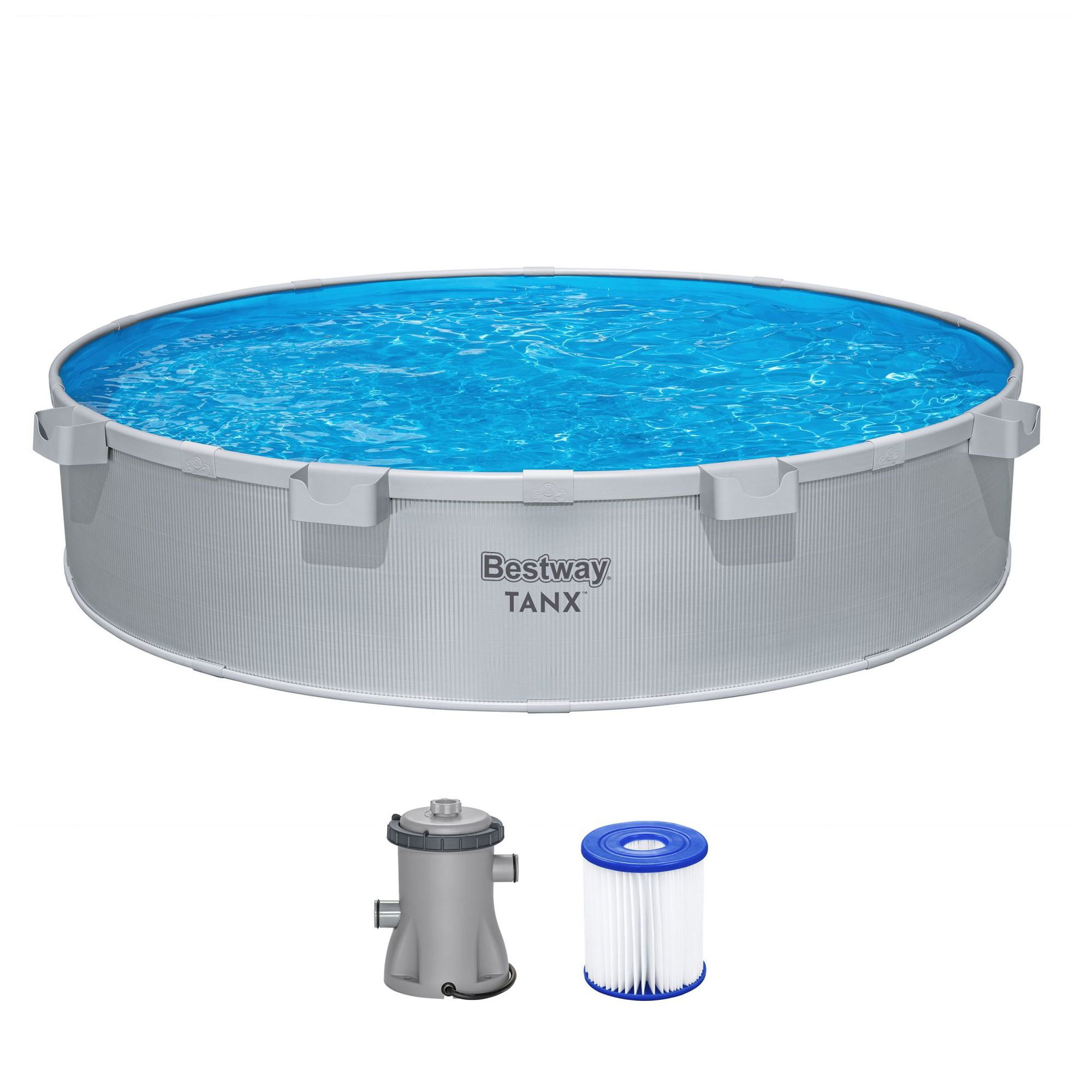 Bestway Tanx Stahlwandpool-Set mit Filterpumpe Ø 305 x 61 cm