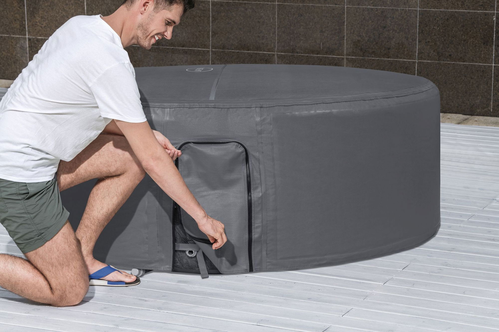 LAY-Z-SPA Abdeckung EnergySense Plus Thermo 180 x 66 cm rund