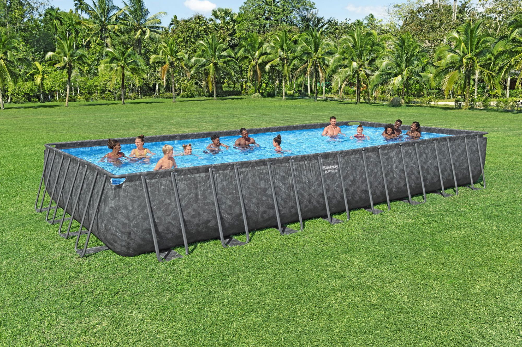 estway APX365 winterfestes Frame Pool Komplett-Set 956 x 488 x 132 cm estway APX365 winterfestes Frame Pool Komplett-Set 956 x 488 x 132 cm