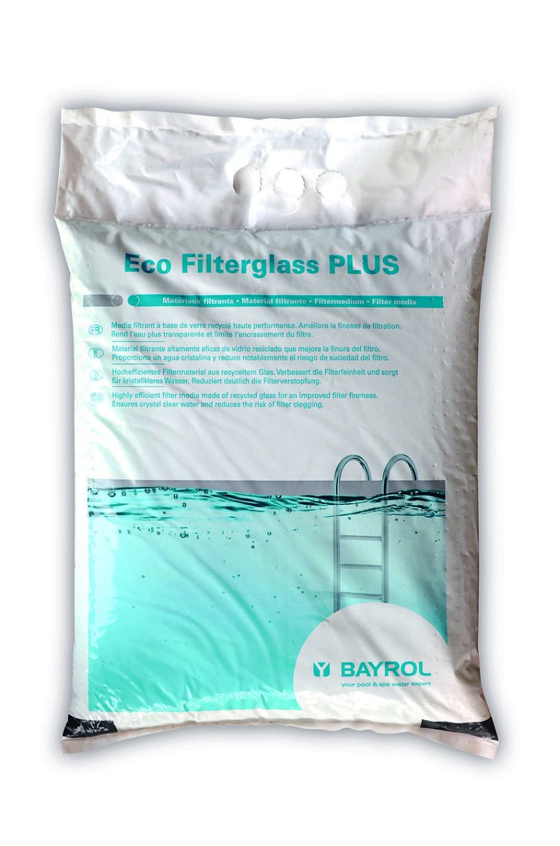 Bayrol Eco Filterglas Plus, Filtermaterial für Sandfilteranlage, 25 Kg, 0,3-1,0mm (Grade1) BY-4196630