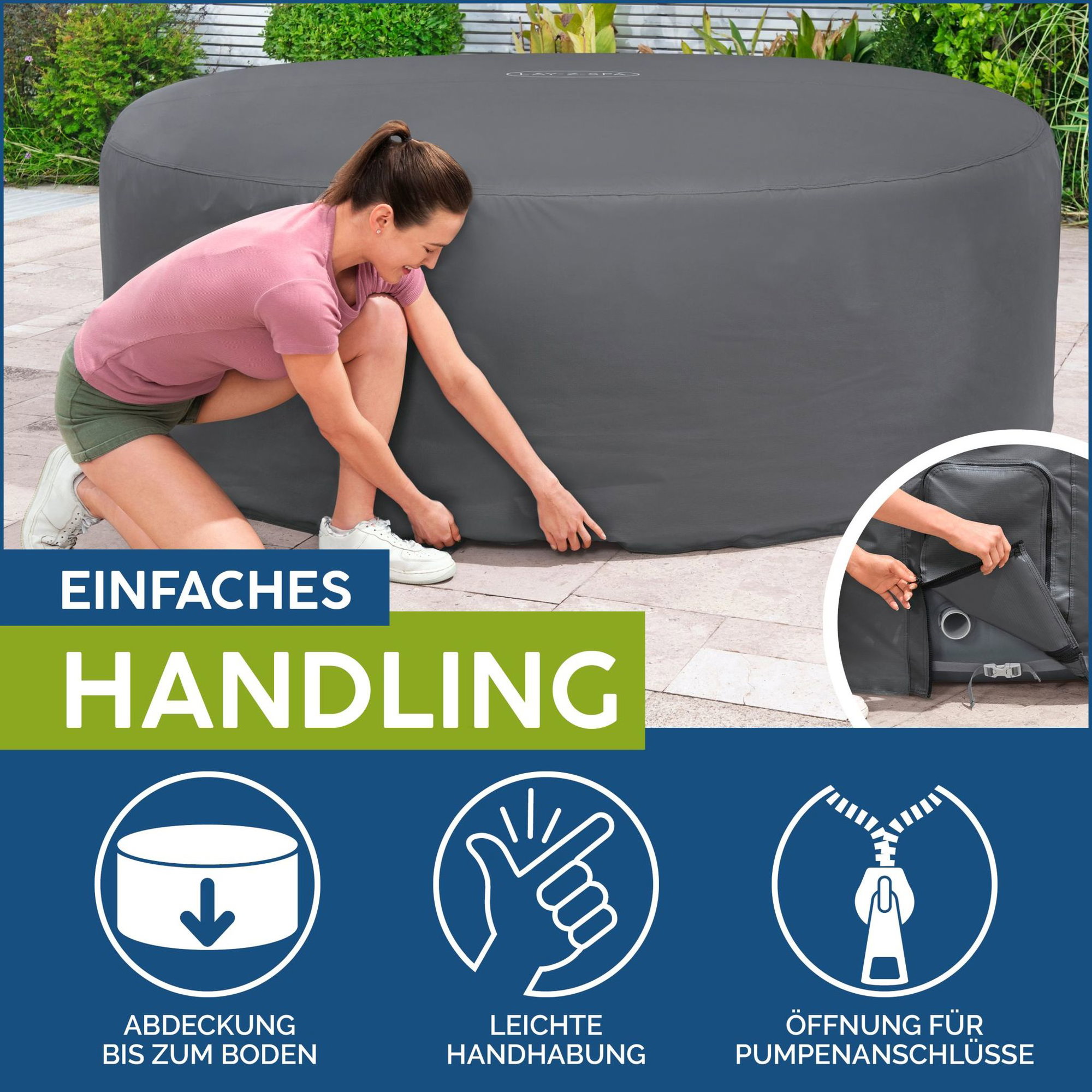 LAY-Z-SPA Abdeckung EnergySense Plus Thermo 216 x 80 cm rund LAY-Z-SPA Abdeckung EnergySense Plus Thermo 216 x 80 cm rund