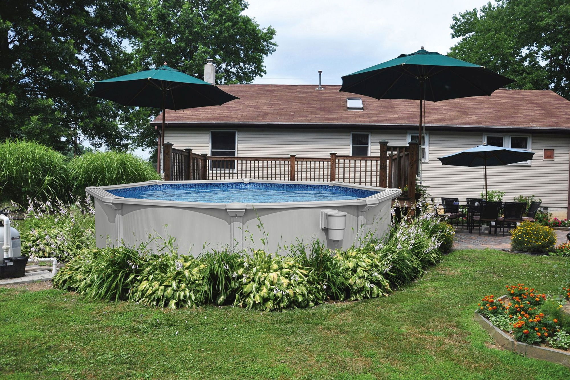 Bestway Hydrium Stahlwandpool Komplett-Set Ø 305 x 122 cm rund