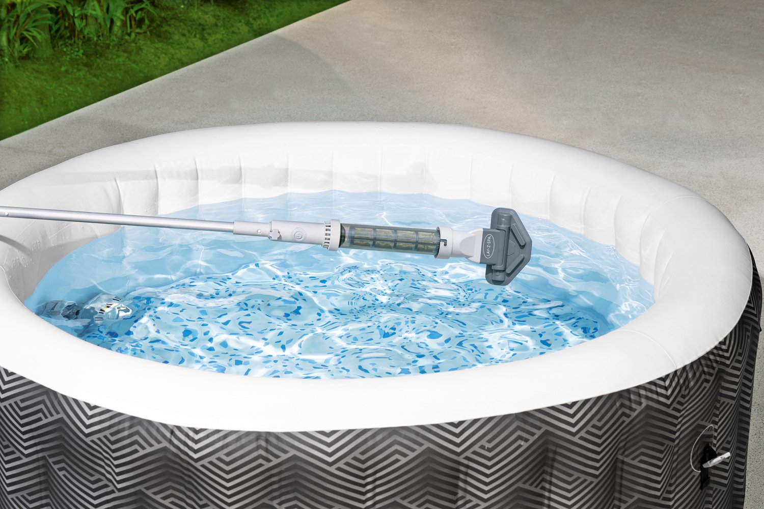 LAY-Z-SPA® Xtras akkubetriebener Pool- und Whirlpoolsauger 150 x 16,8 x 9,6 cm 60327_24