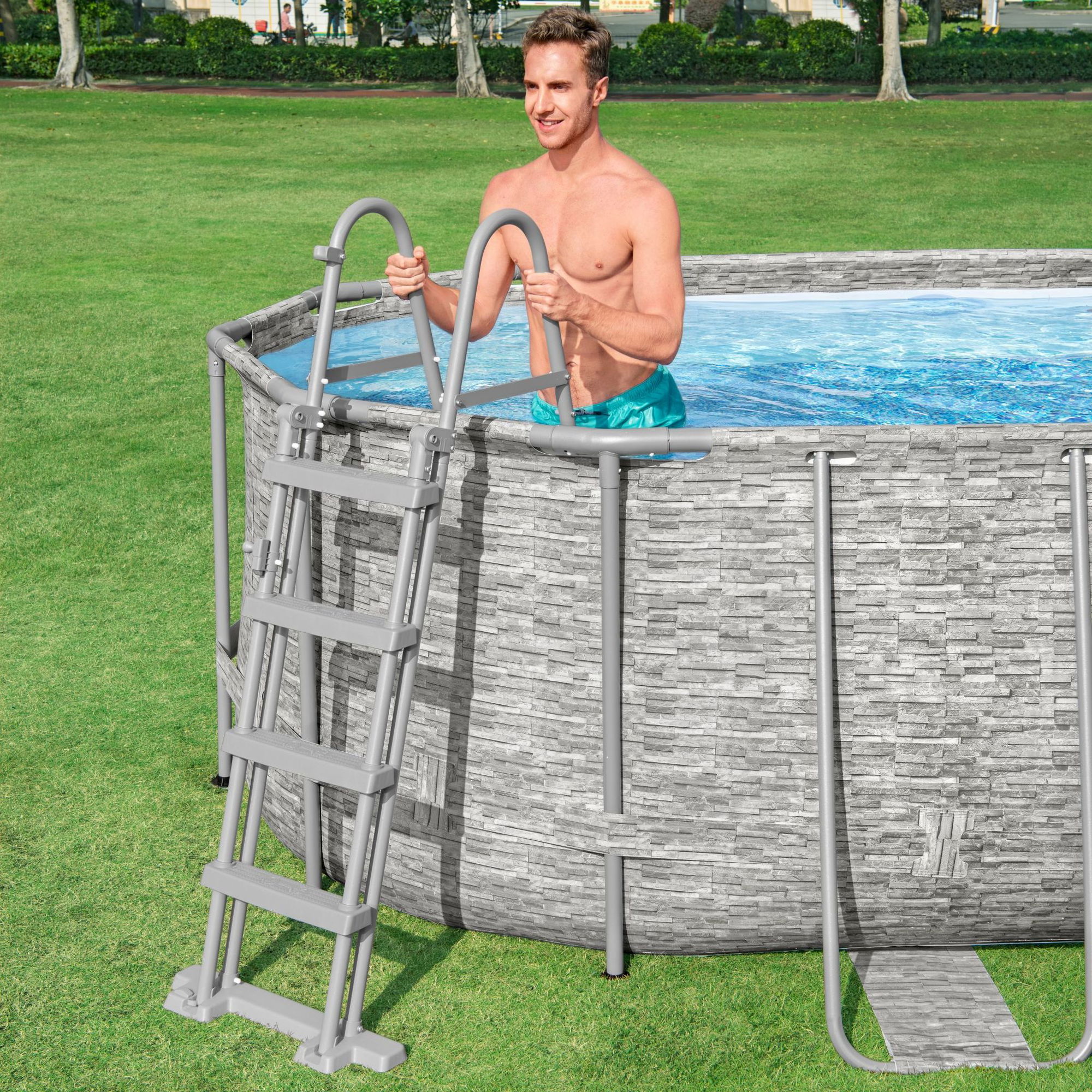 Bestway Steel Pro MAX Splashview Frame Pool Set 549 x 274 x 122 cm