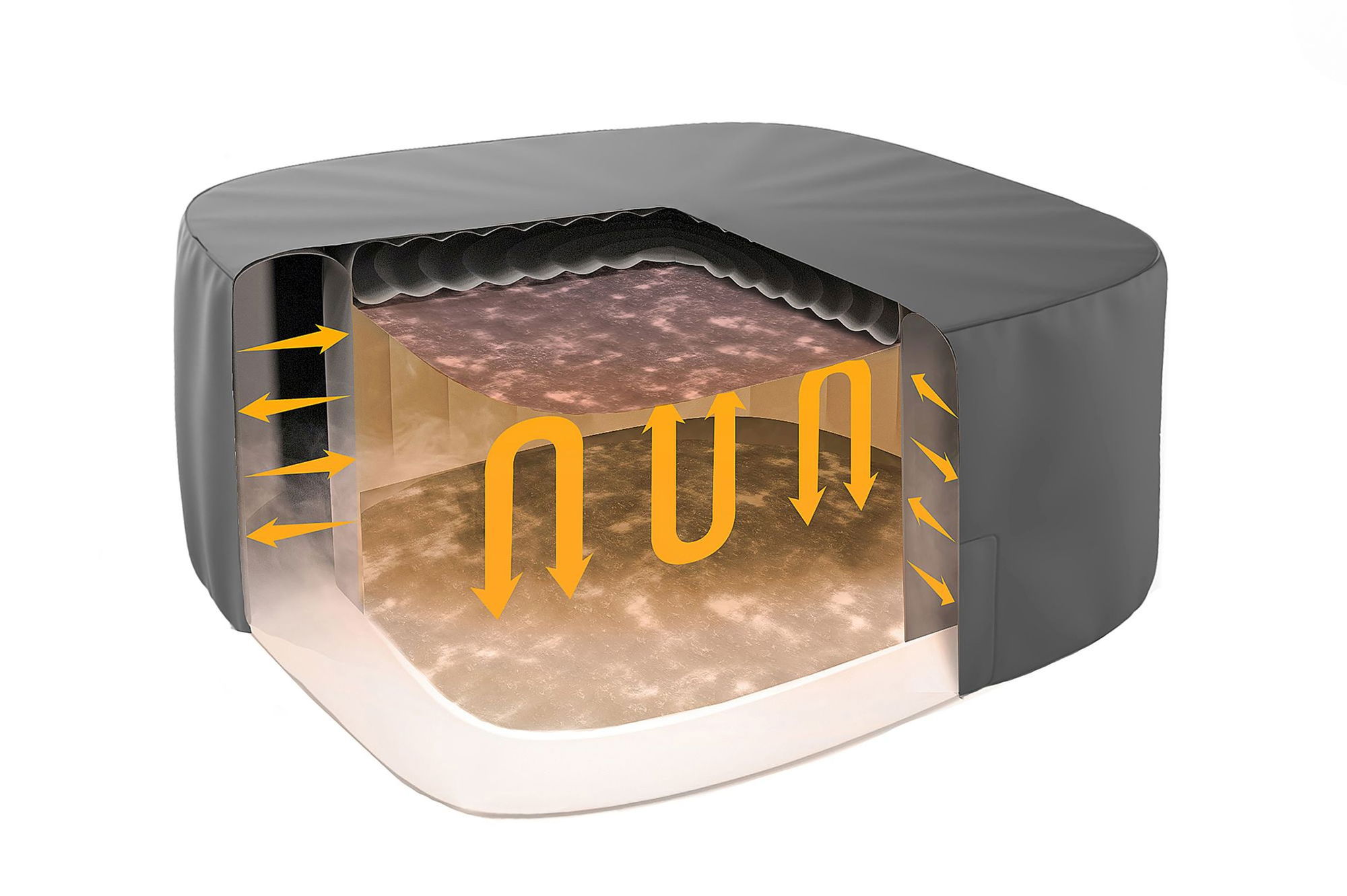 LAY-Z-SPA Abdeckung EnergySense Plus Thermoabdeckung 230 x 230 x 71 cm LAY-Z-SPA Abdeckung EnergySense Plus Thermoabdeckung 230 x 230 x 71 cm