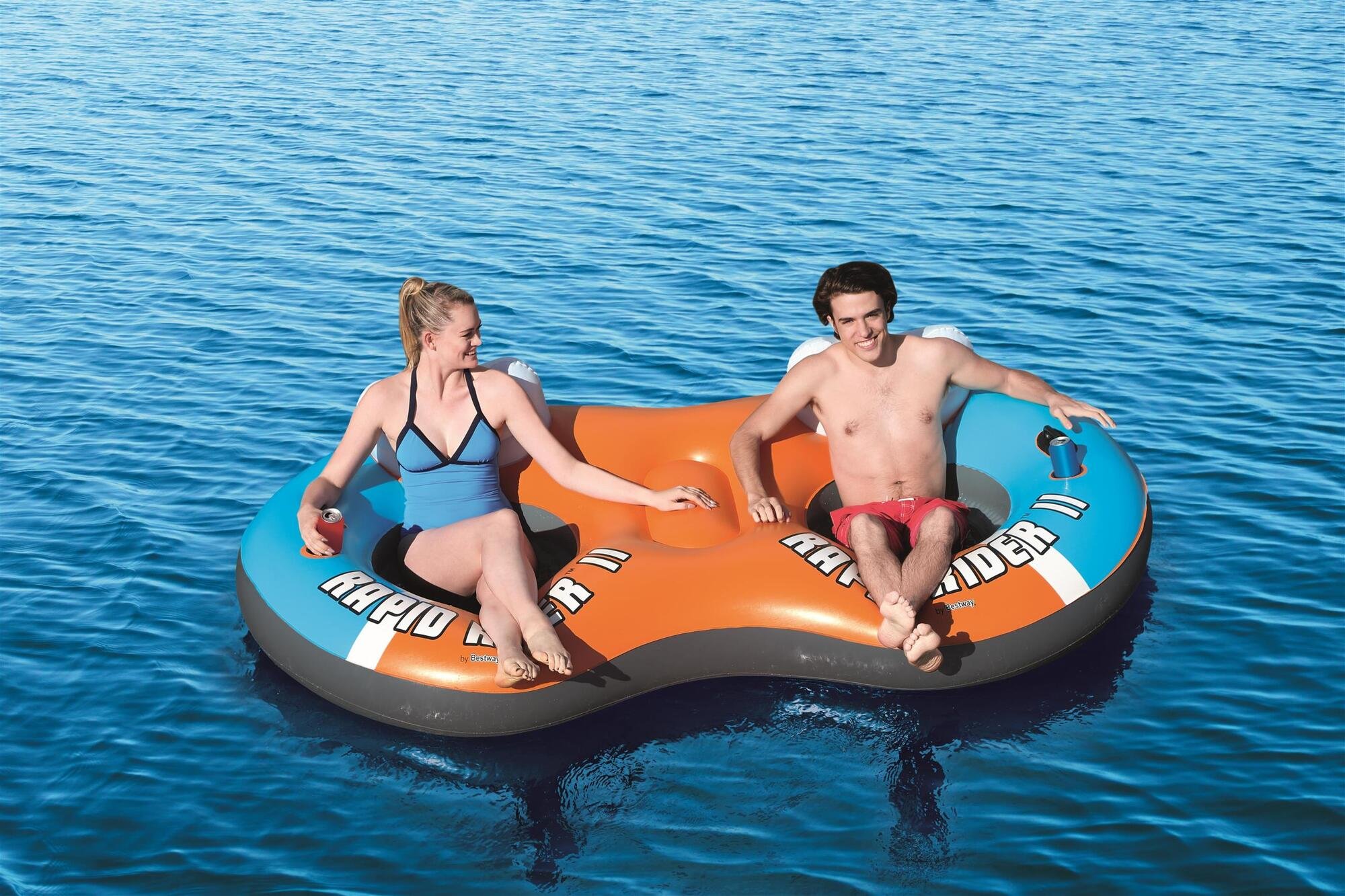 CoolerZ 2-Personen Schwimmring mit Rückenlehne X2 251 x 132 cm 43113_22