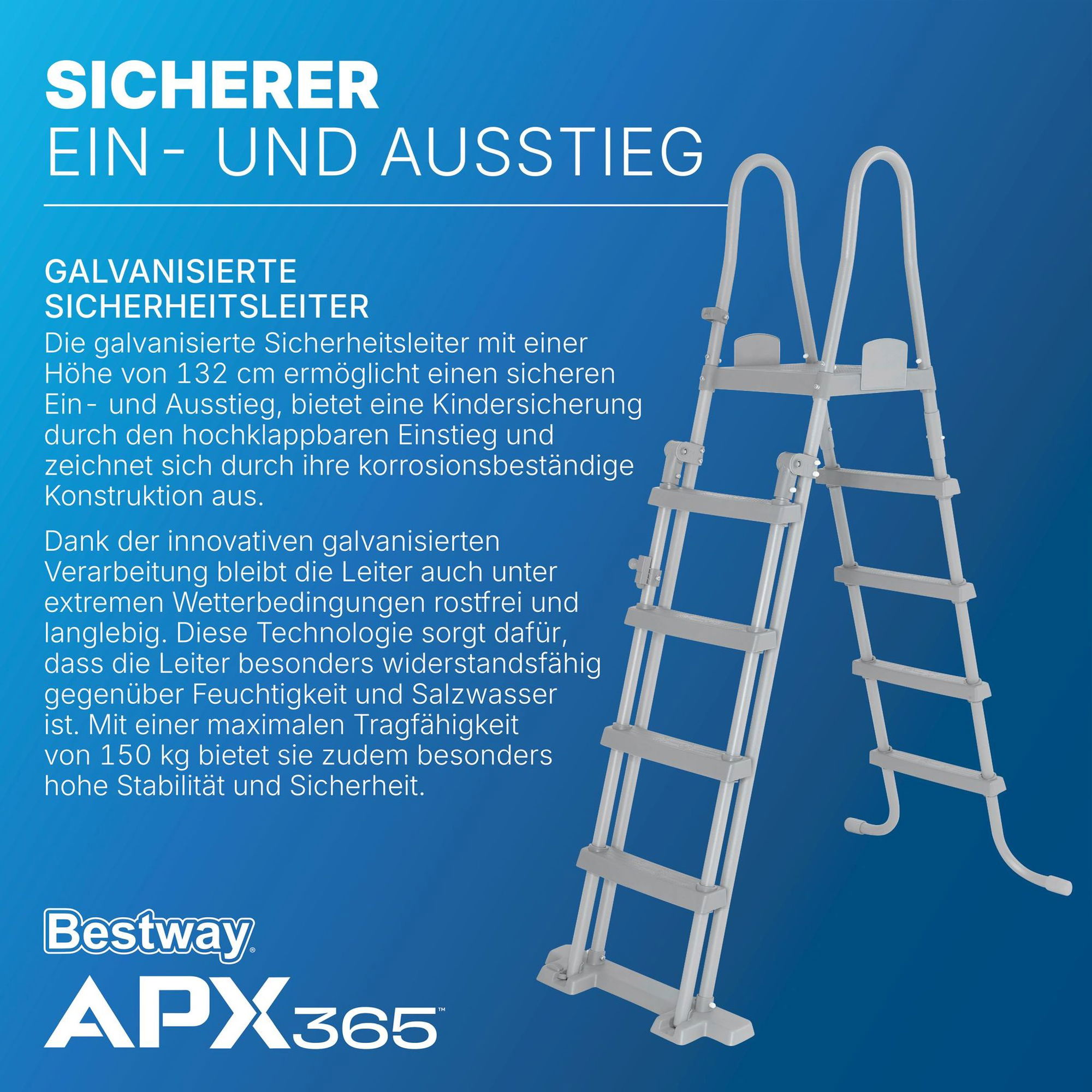 Bestway APX365 winterfestes Frame Pool Komplett-Set 549 x 274 x 132 cm