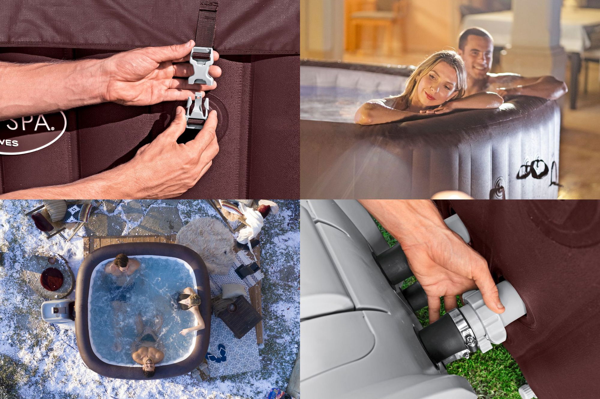 Bestway LAY-Z-SPA Maldives HydroJet Pro Whirlpool 7 Personen