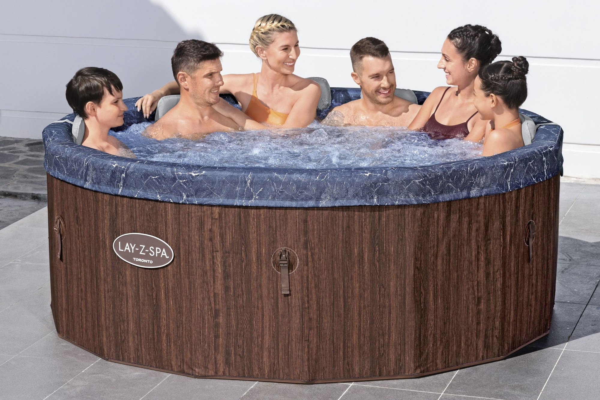 Bestway LAY-Z-SPA Toronto AirJet Whirlpool 7 Personen Ø 190 x 70 cm