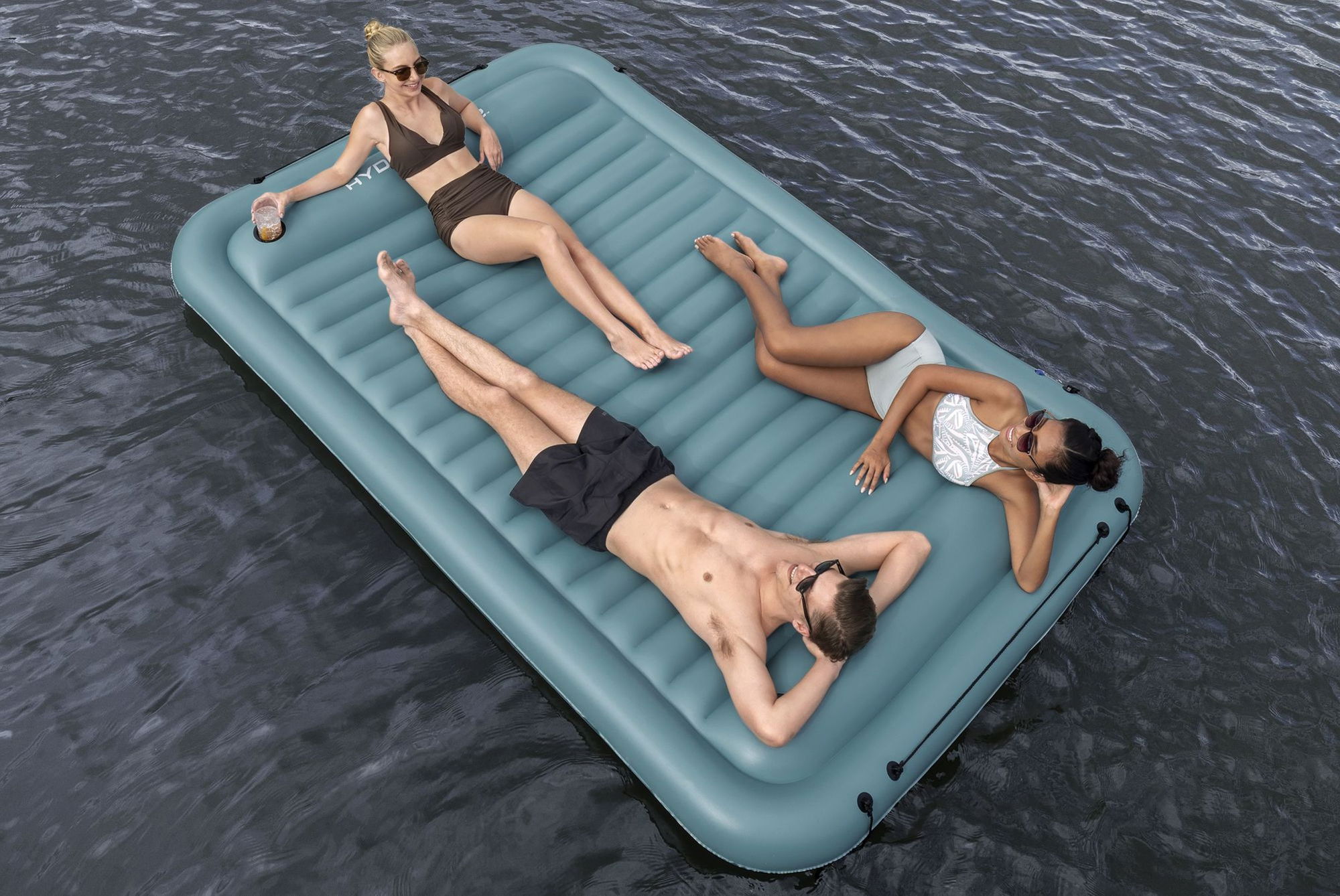 Bestway Hydro Force Plattform Sun Soaker 290 x 191 cm, 4 Personen