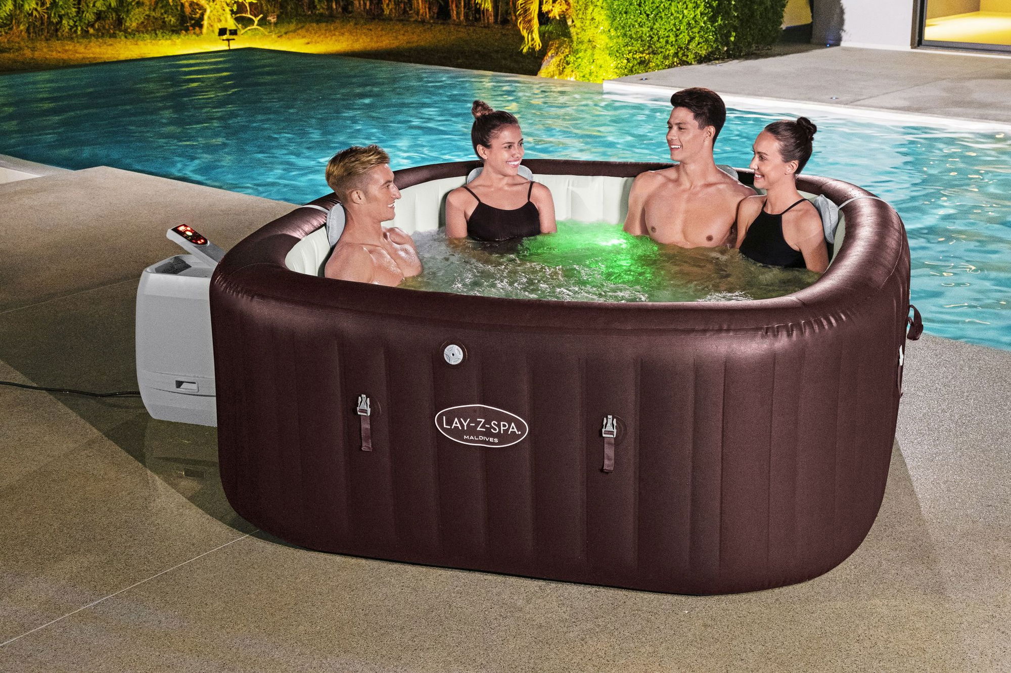 Bestway LAY-Z-SPA Maldives HydroJet Pro Whirlpool 7 Personen