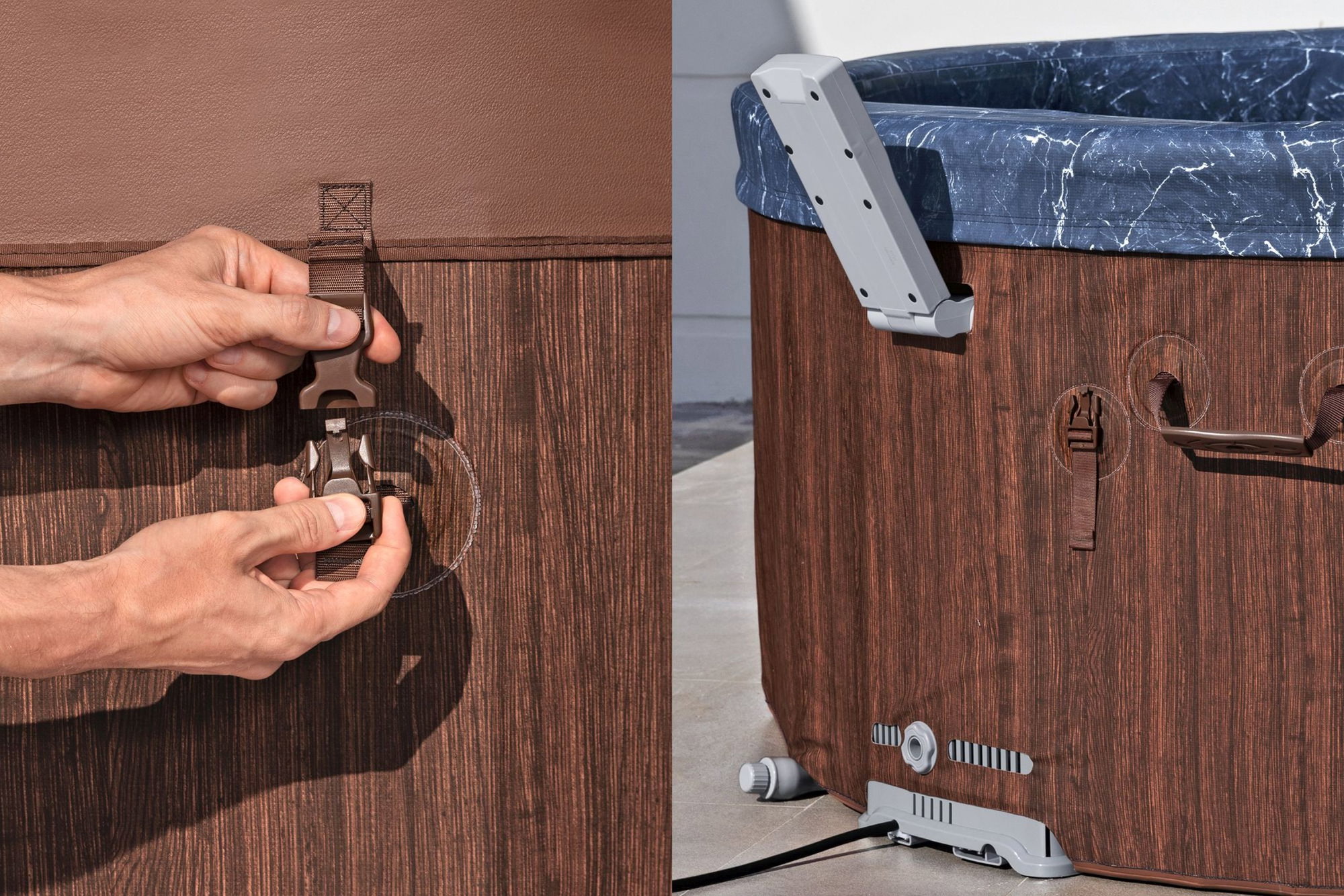 Bestway LAY-Z-SPA Toronto AirJet Whirlpool 7 Personen Ø 190 x 70 cm