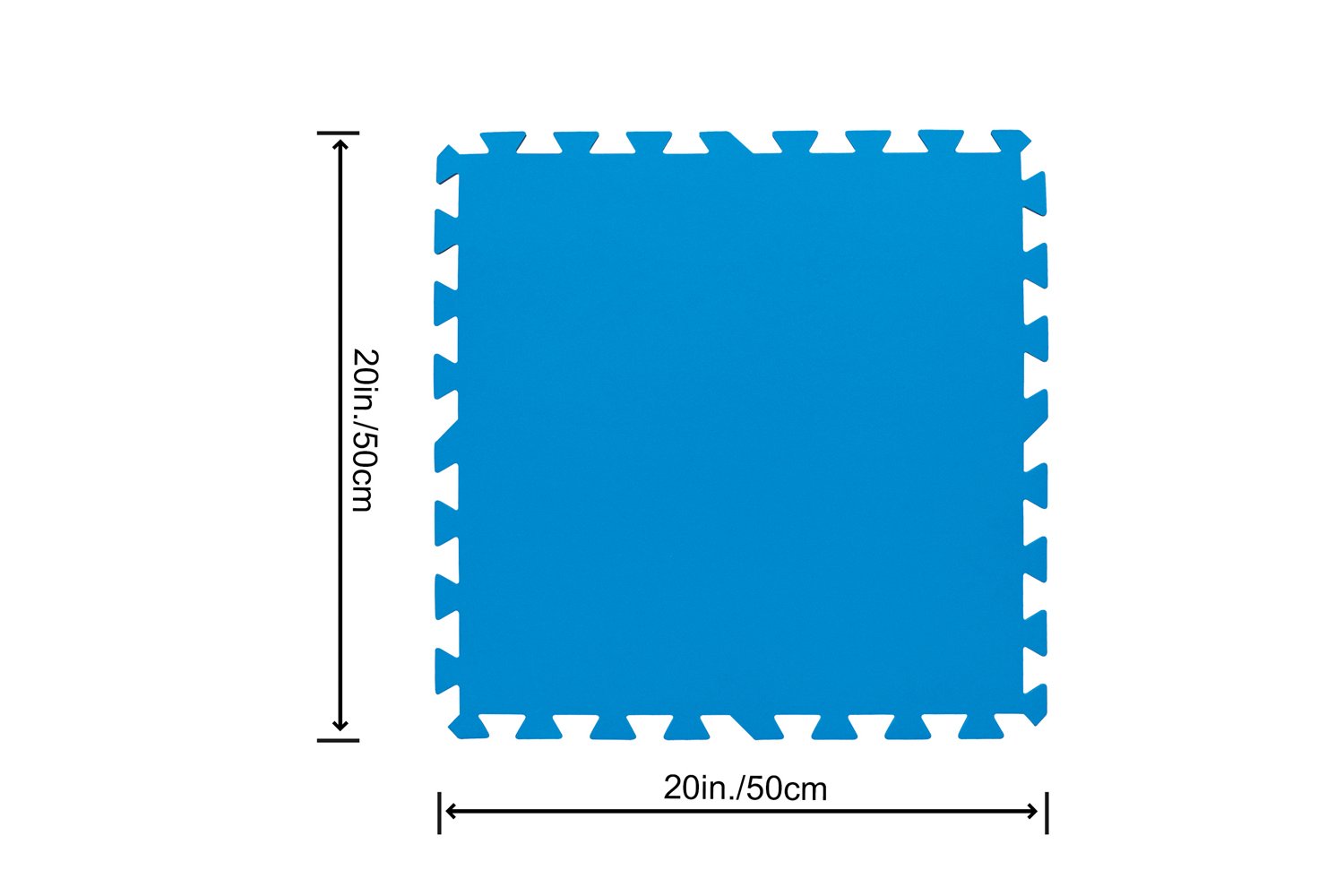 Pool-Bodenschutzfliesen Set 9 Stück,a50 x 50 cm, blau 58220_24