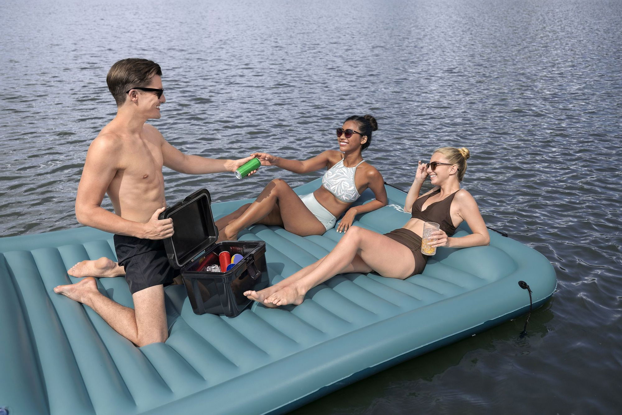 Bestway Hydro Force Plattform Sun Soaker 290 x 191 cm, 4 Personen