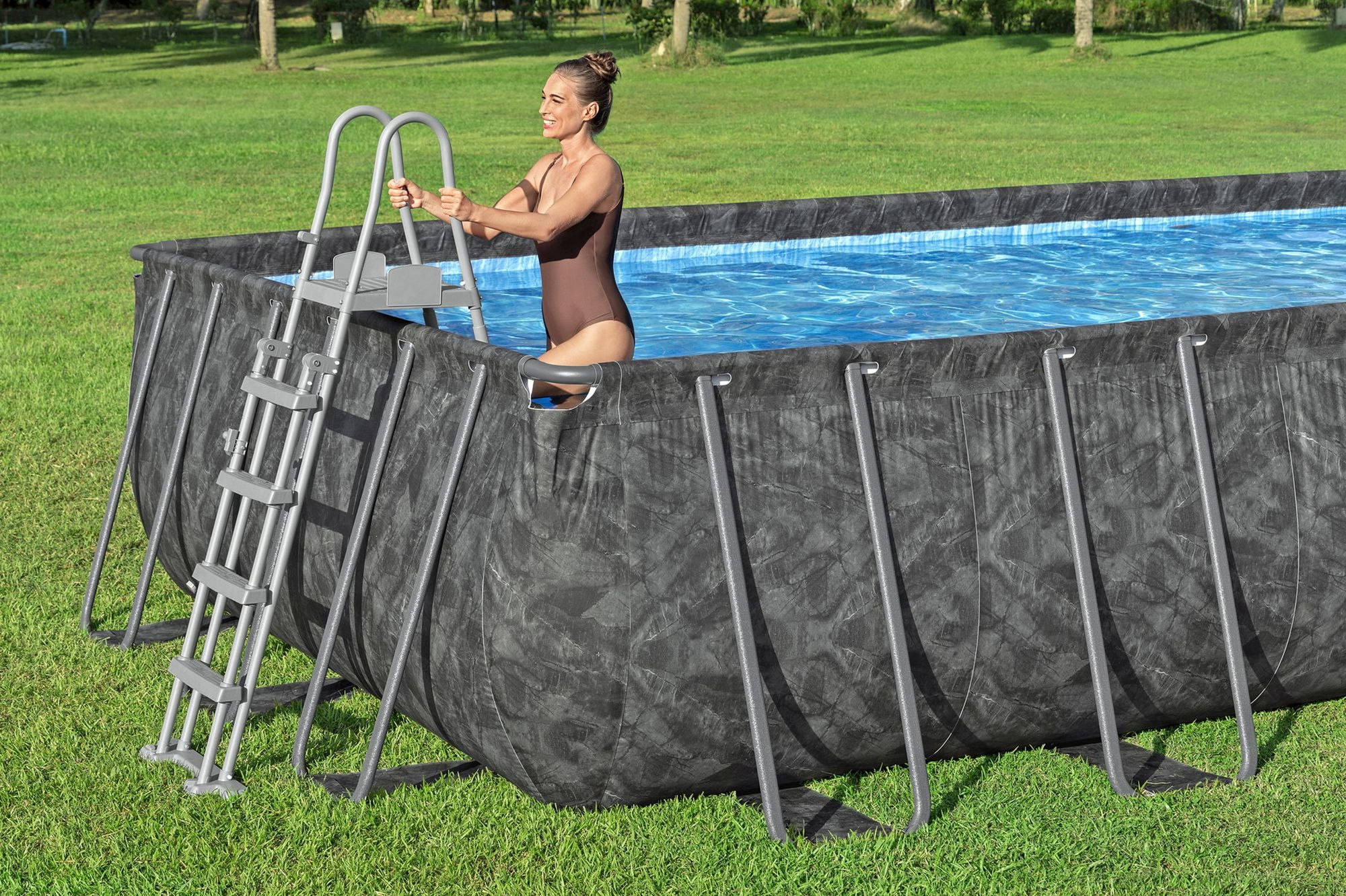 Bestway APX365 winterfestes Frame Pool Komplett-Set 549 x 274 x 132 cm
