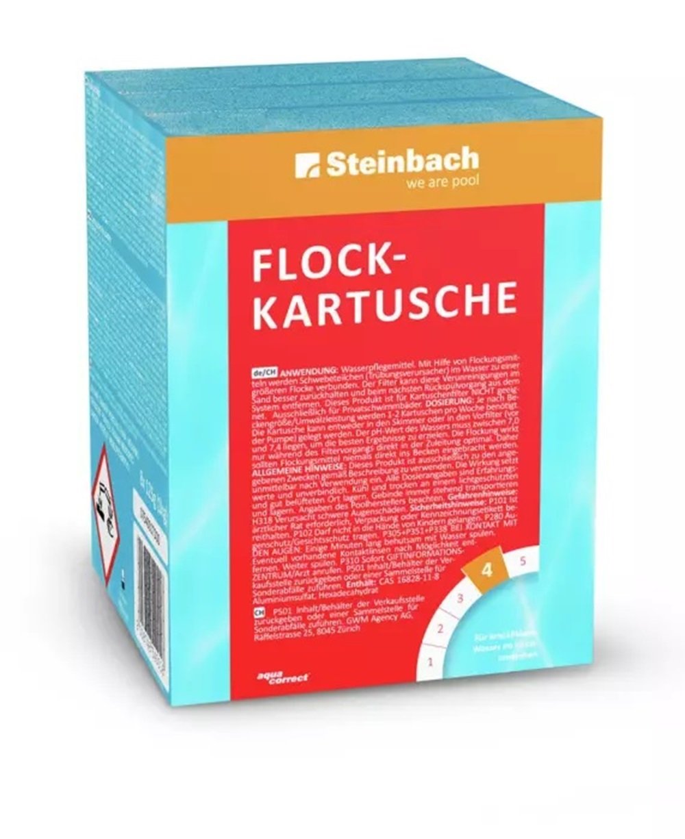 Steinbach Flockkartusche 1kg, Flockungsmittel Pool, Wasserpflege IN-0754001TDC8