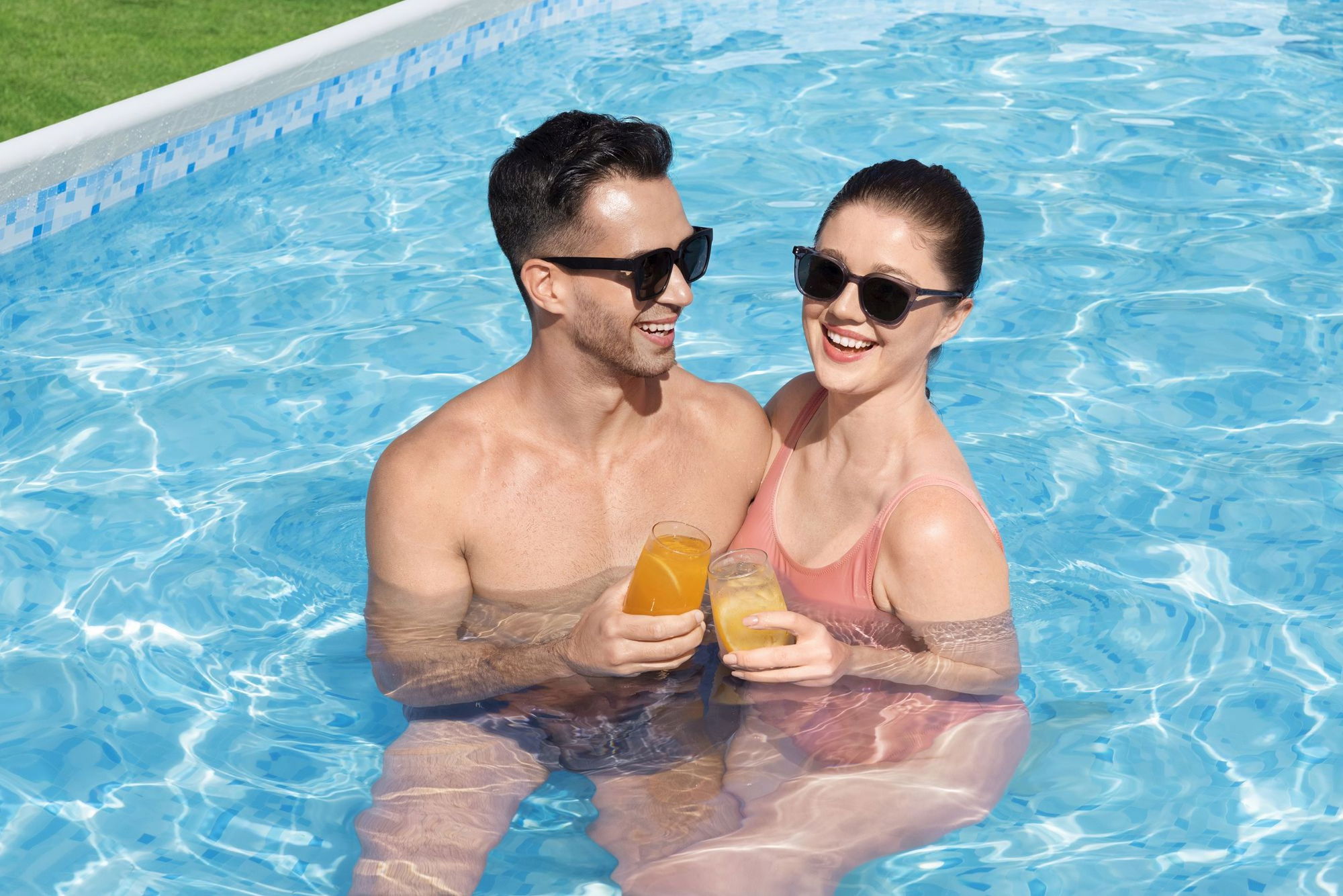 Bestway Steel Pro MAX Frame Pool Komplett-Set 488 x 305 x 107 cm