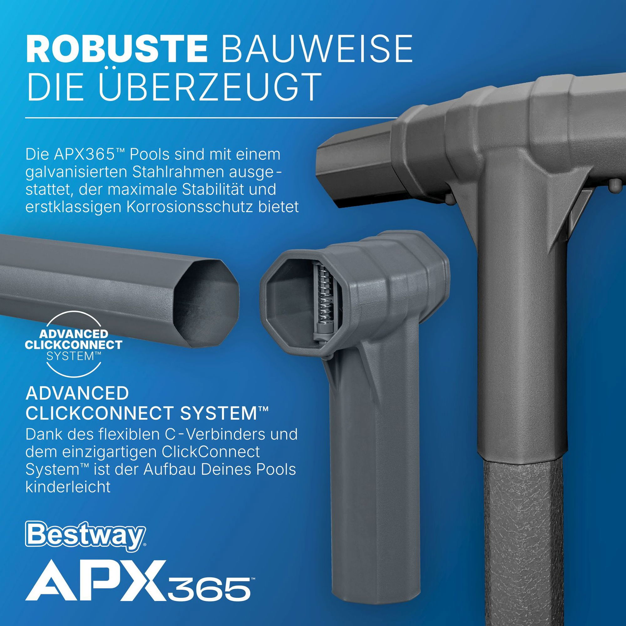 estway APX365 winterfestes Frame Pool Komplett-Set 956 x 488 x 132 cm estway APX365 winterfestes Frame Pool Komplett-Set 956 x 488 x 132 cm