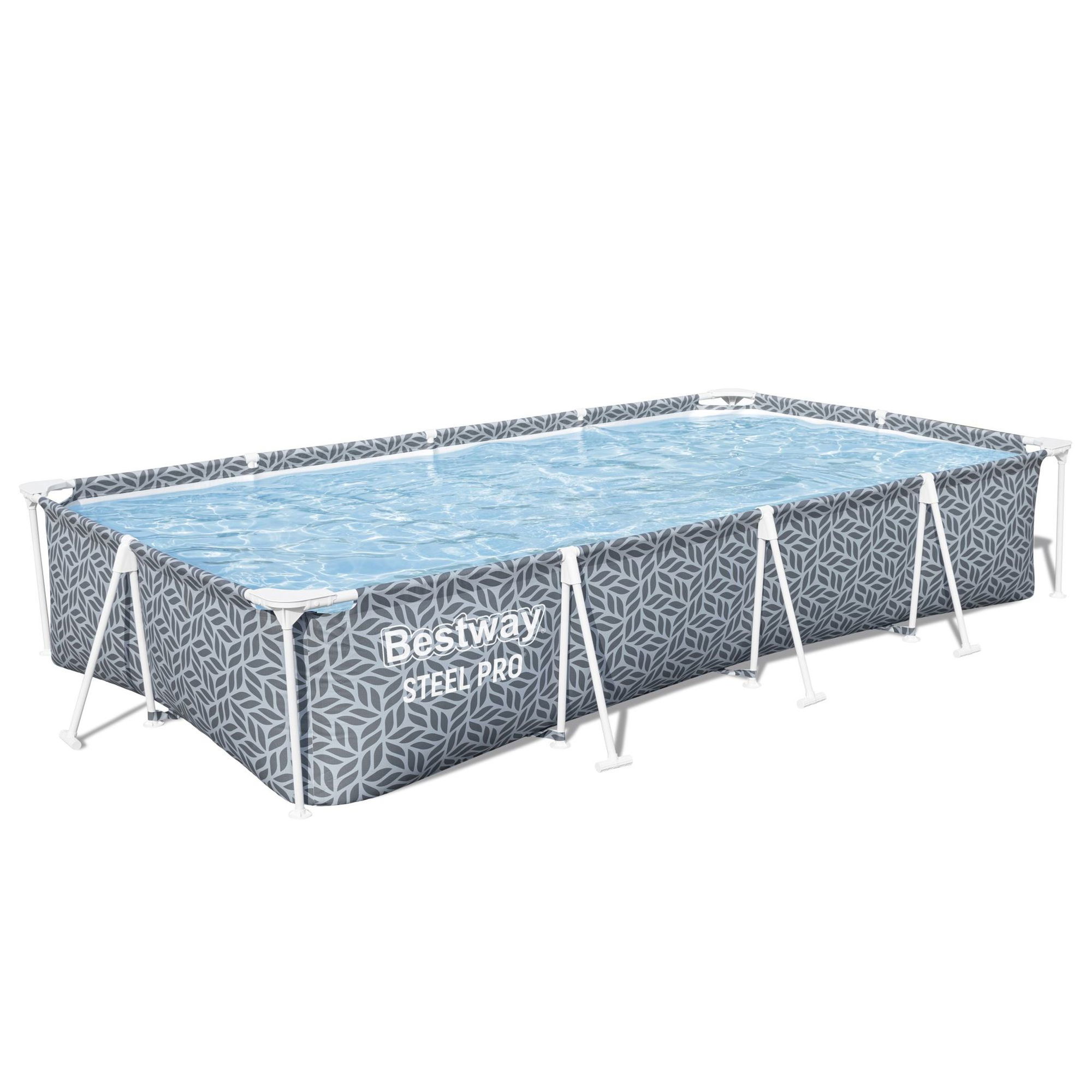 Bestway Steel Pro Frame Pool ohne Pumpe 366 x 201 x 66 cm eckig