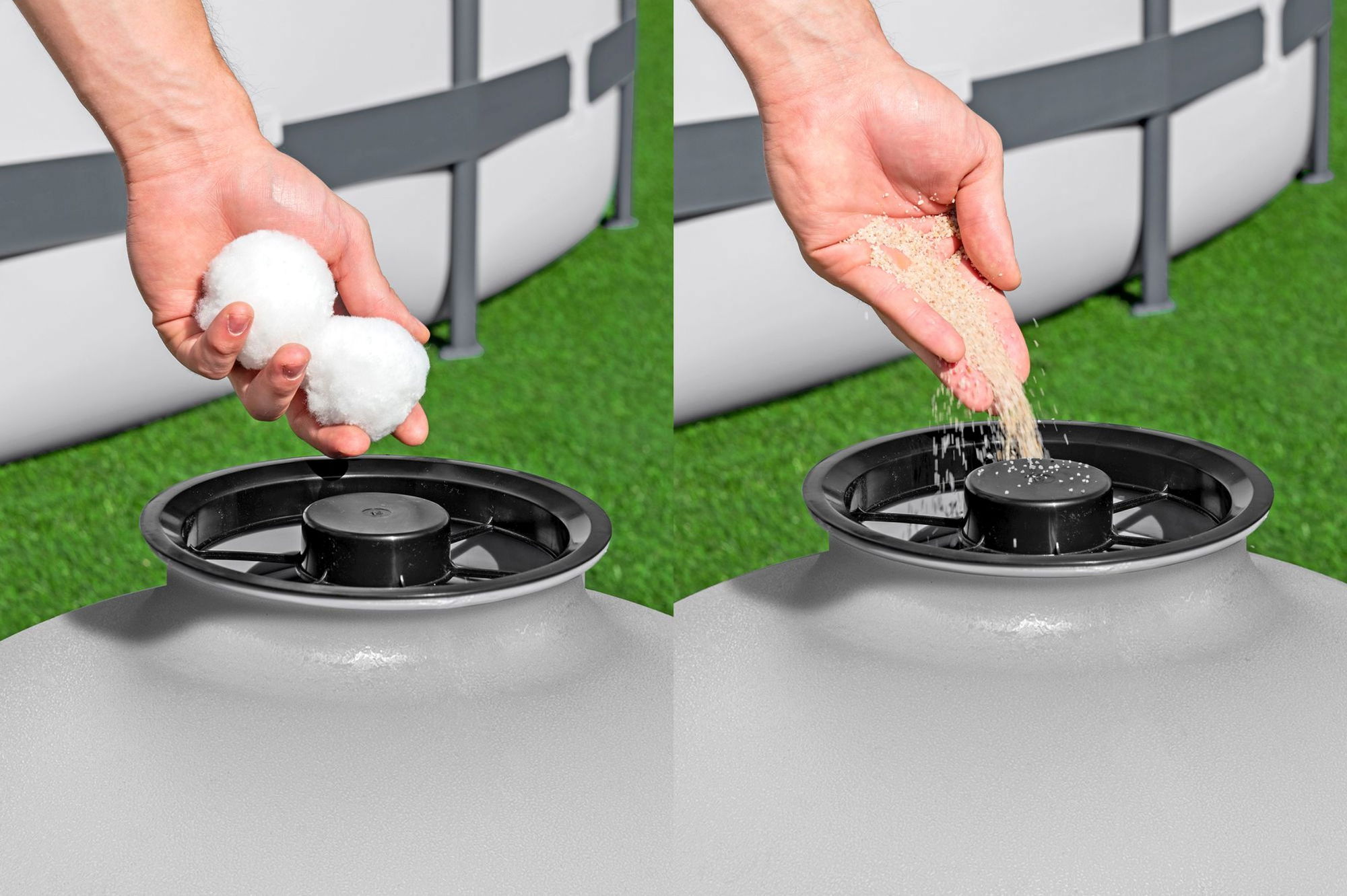 Sandfilteranlage mit Zeitschaltuhr 11.355 lh für große Pools Sandfilteranlage mit Zeitschaltuhr 11.355 lh für große Pools