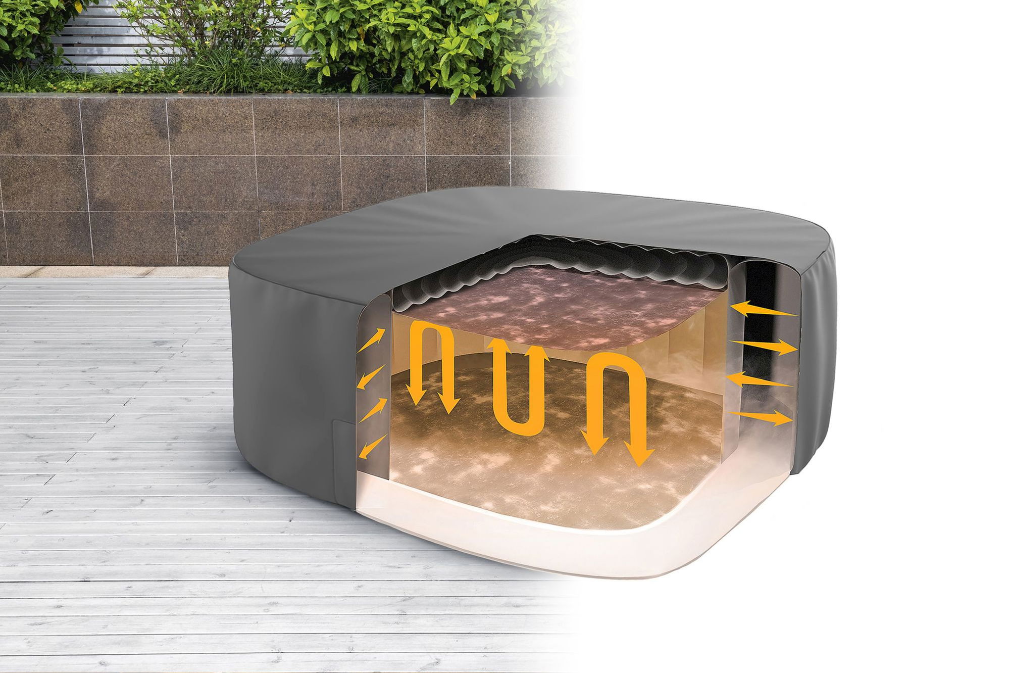 LAY-Z-SPA Abdeckung EnergySense Plus Thermo 180 x 180 x 71 cm