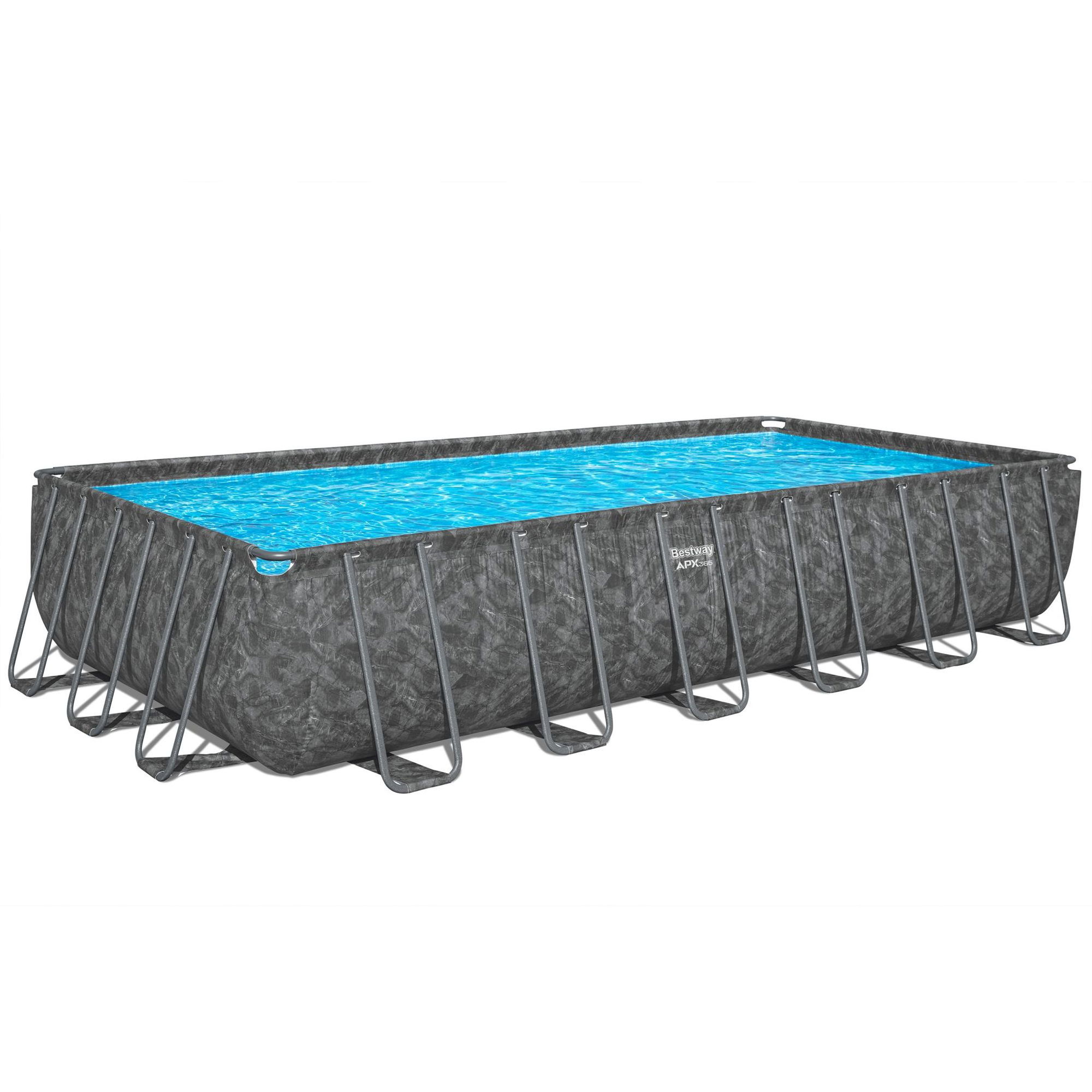 Bestway APX365 winterfestes Frame Pool Komplett-Set 732 x 366 x 132 cm
