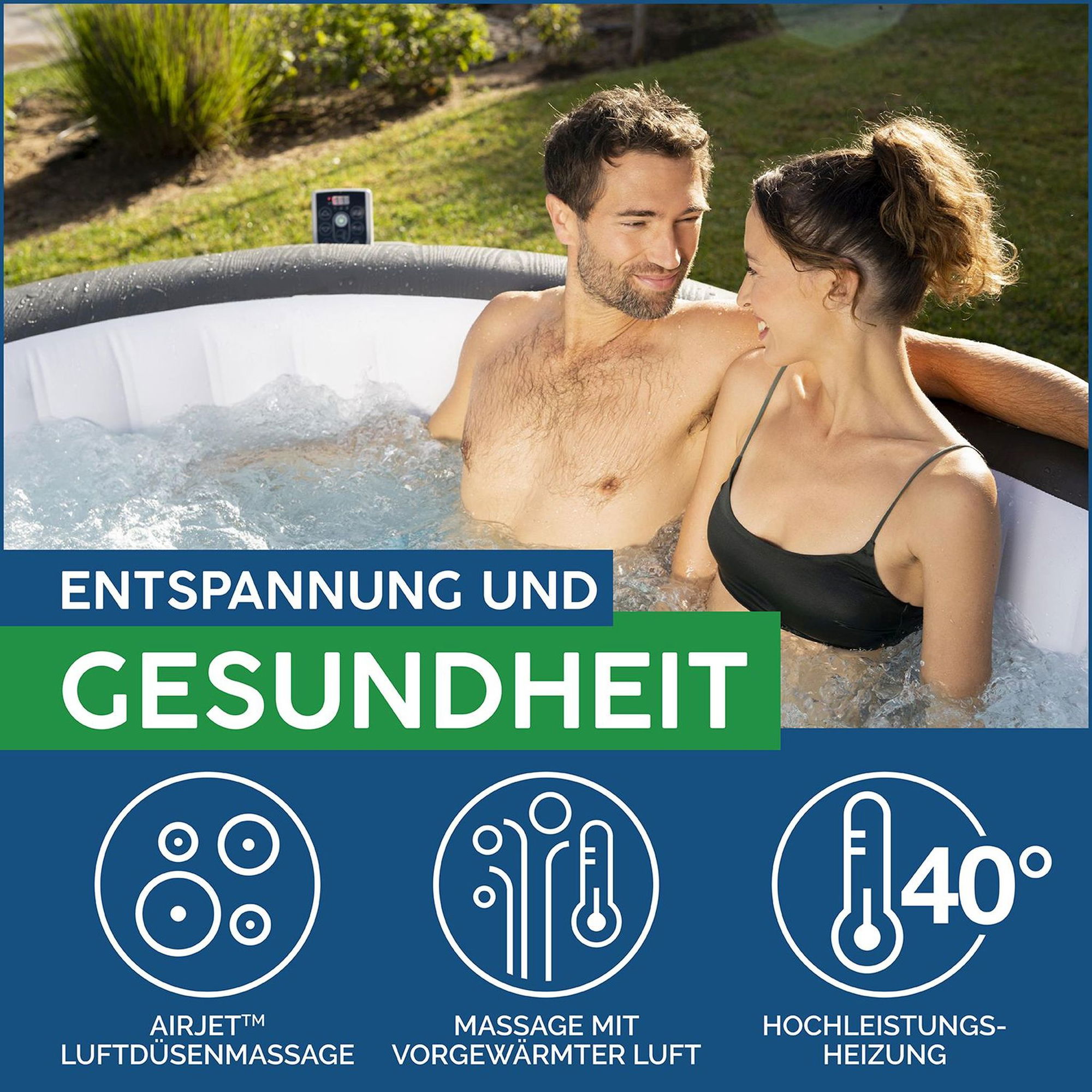 LAY-Z-SPA Mauritius AirJet XXL-Whirlpool für 7 Personen